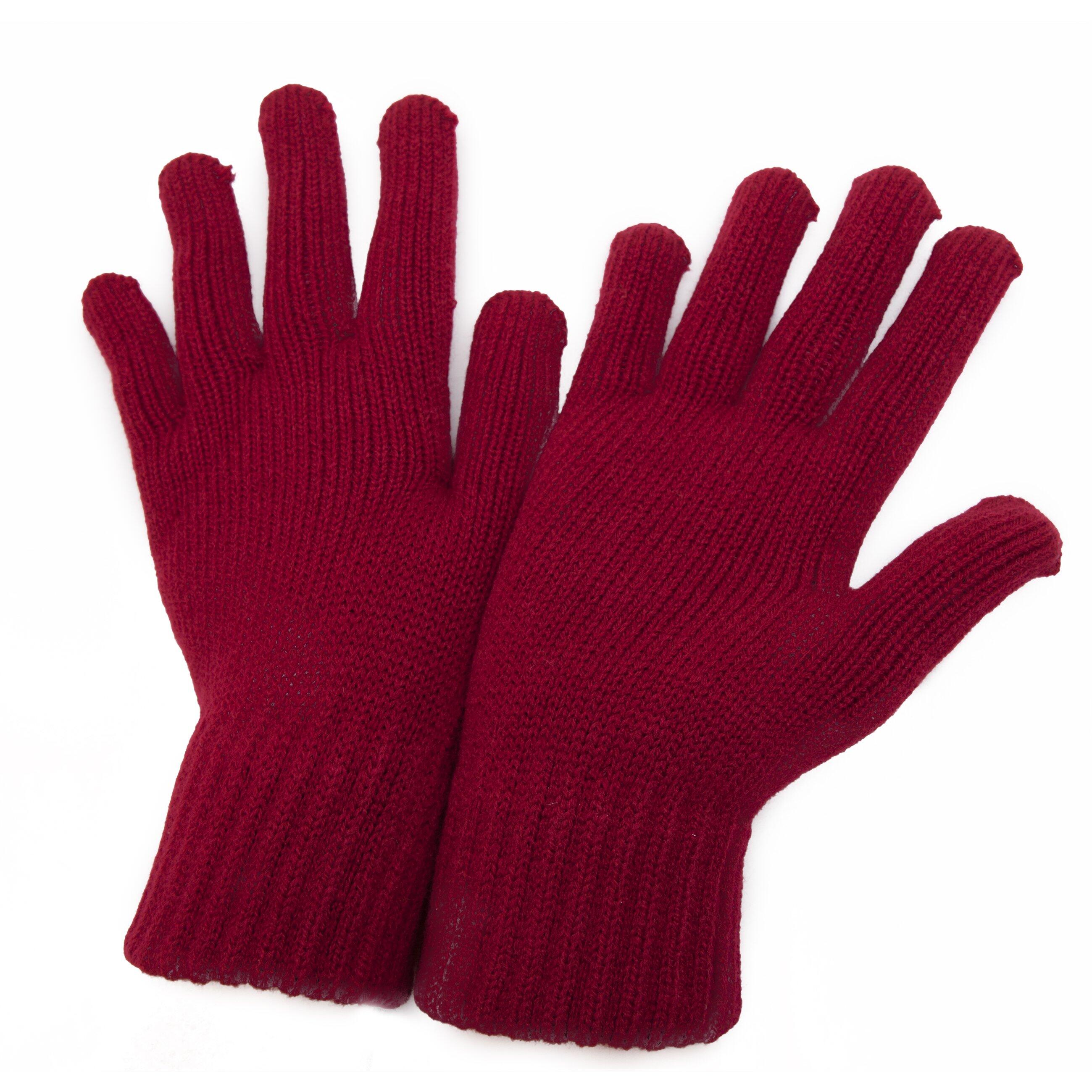UNIVERSAL TEXTILES CLEARANCE Womens/Ladies Winter Gloves (Red)