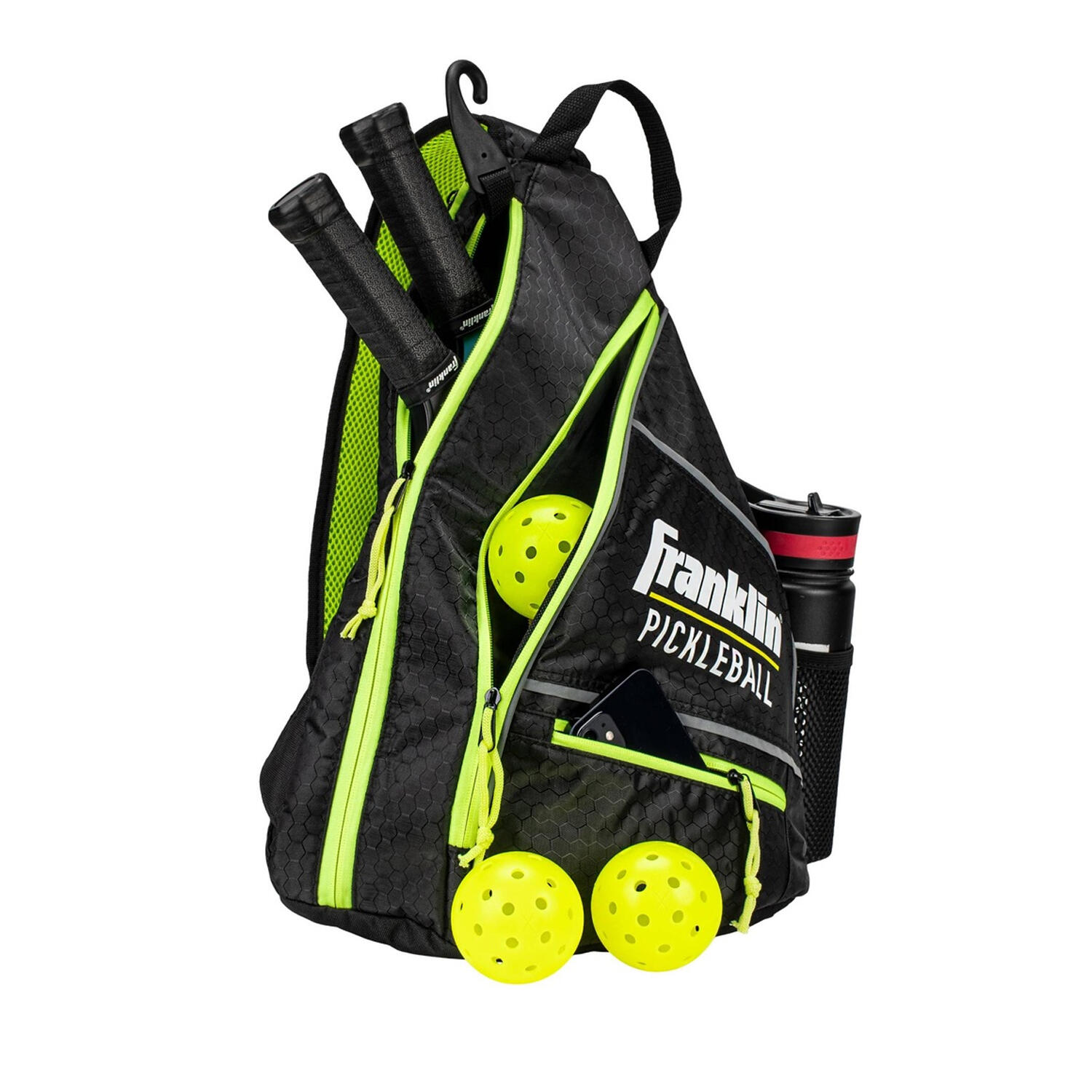 Logo Zaino A Tracolla Da Pickleball Franklin Nero Giallo Ottico 2/2