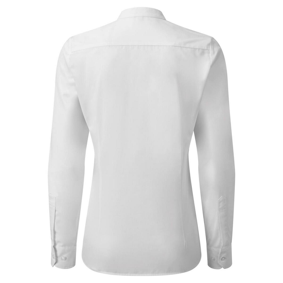 Camisa Grandad para senhora/senhora (Branco) 2/4