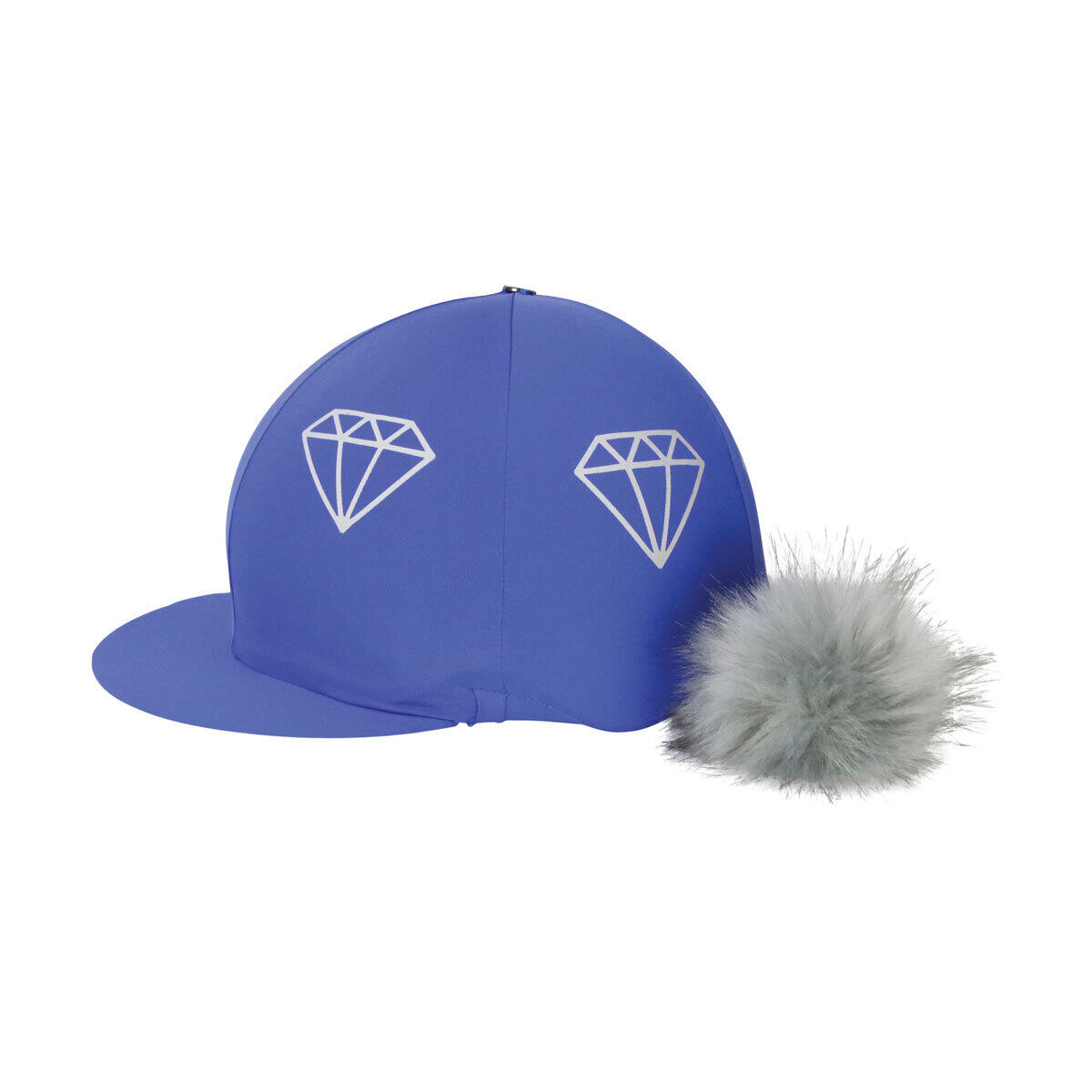Equestrian Diamond Hat Cover (Electric Blue/Grey) 2/2