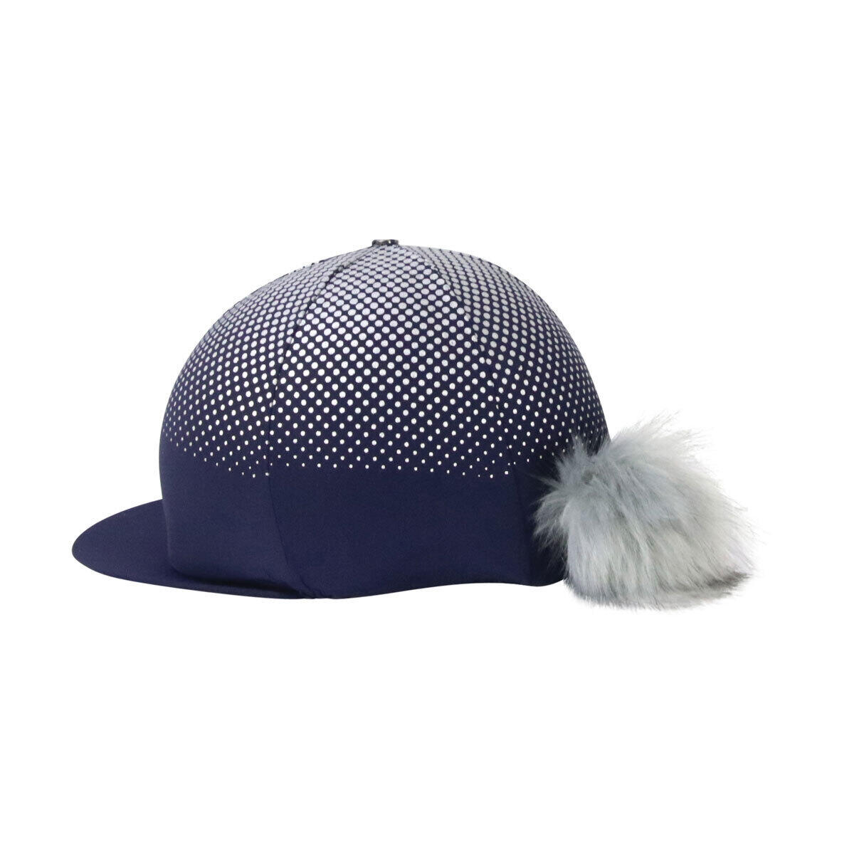 Glitzer Helmüberzug "Explosion" Damen und Herren Marineblau/Altsilber 2/2