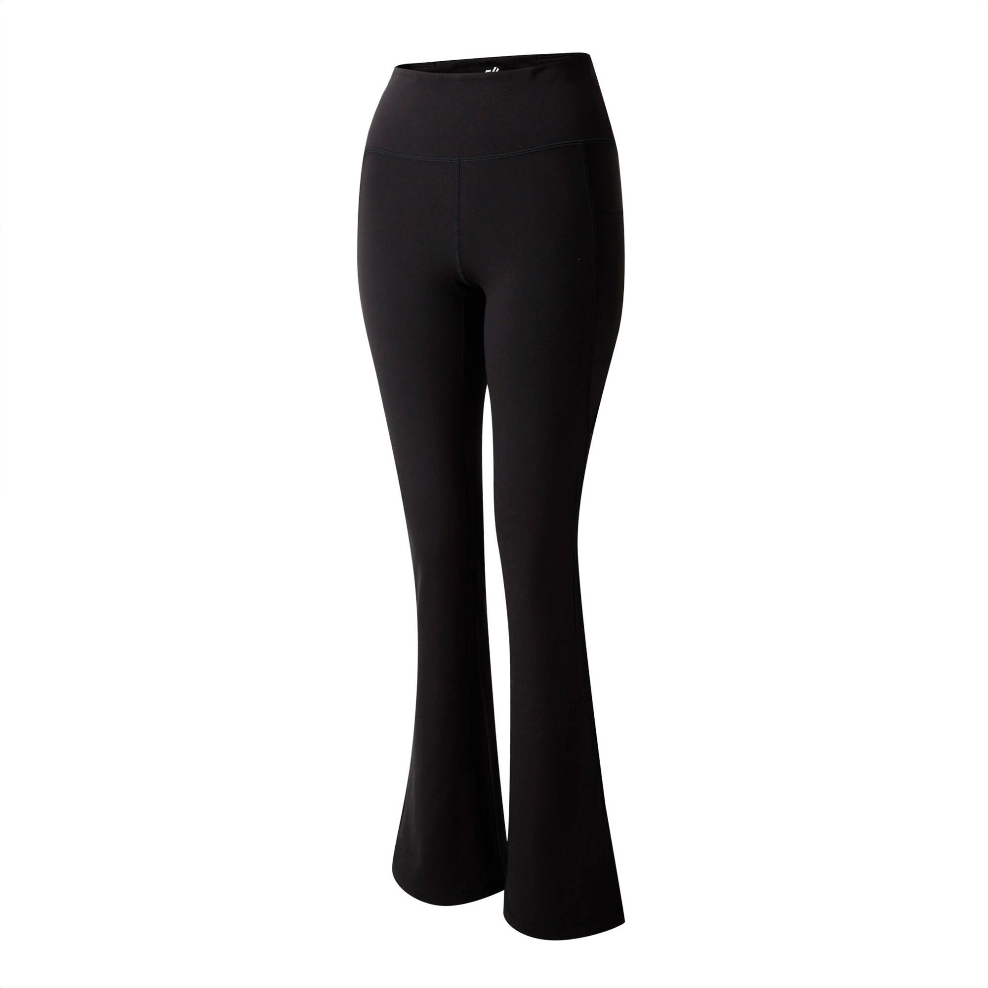 Womens/Ladies Refresh Flared Leggings (Black) 3/4