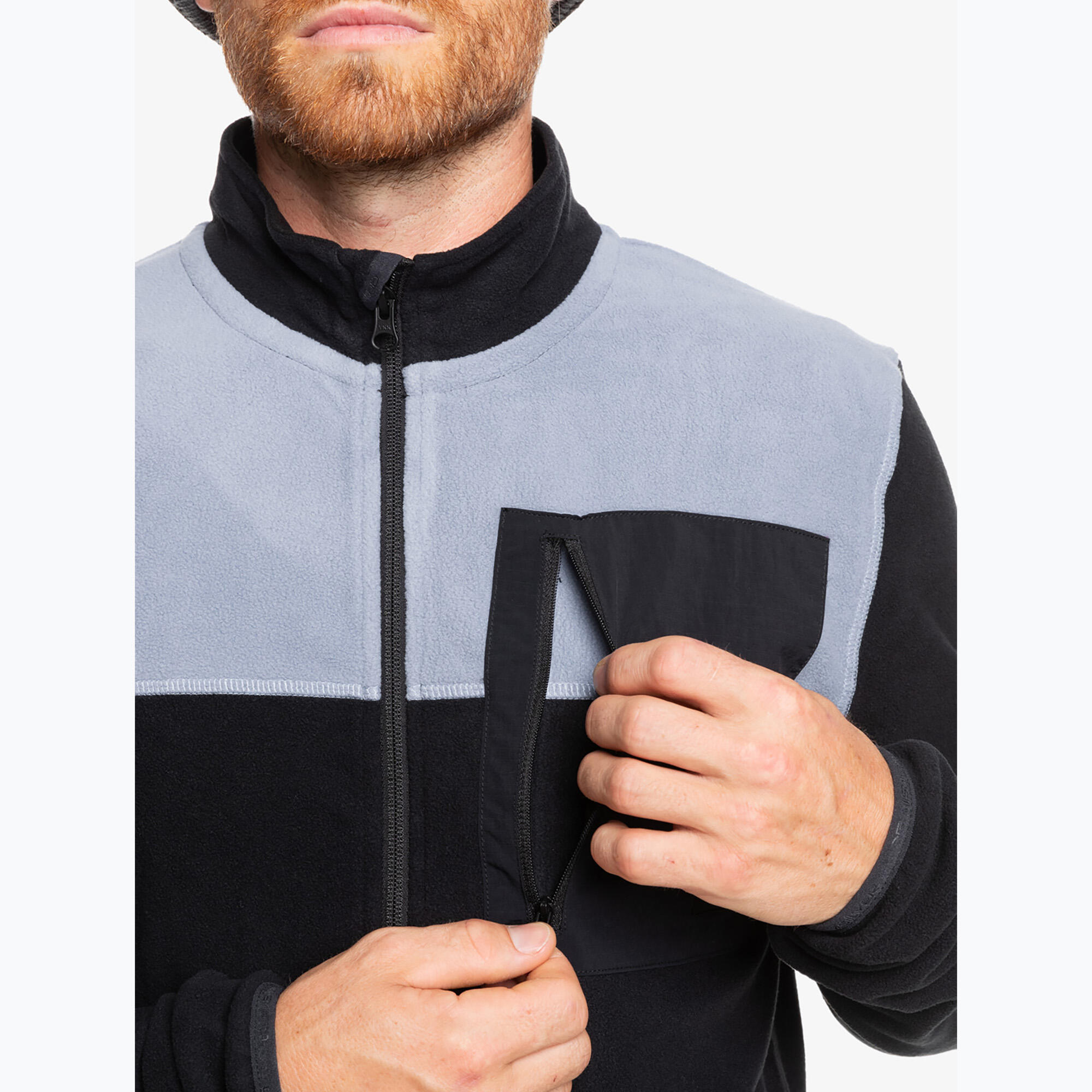 Felpa da snowboard con zip intera Quiksilver Aker da uomo 5/5