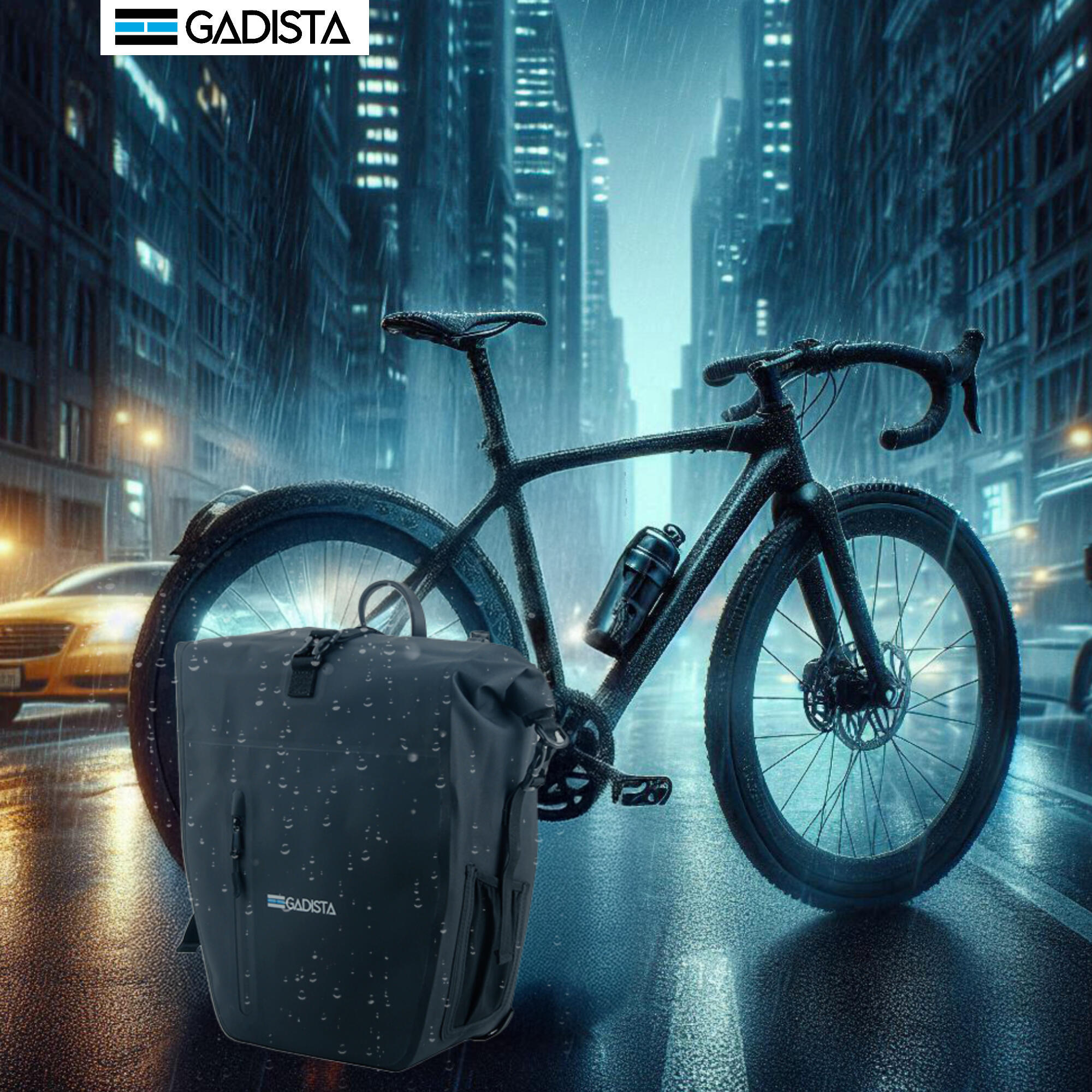 GADISTA Frankreich, Fahrradtasche hinten 2EN1 TPU-Wasserdicht universell 7/7