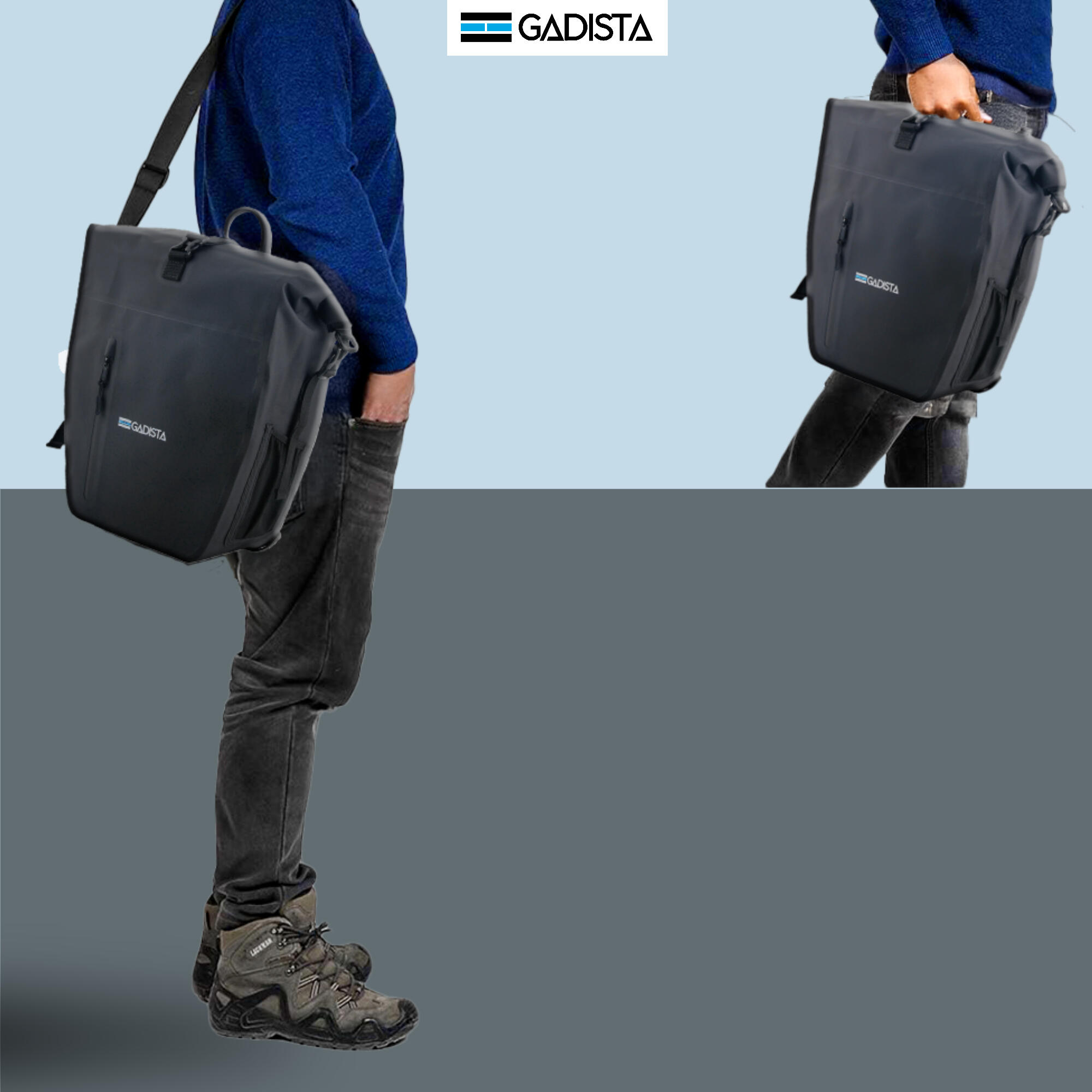 GADISTA Frankreich, Fahrradtasche hinten 2EN1 TPU-Wasserdicht universell 2/7