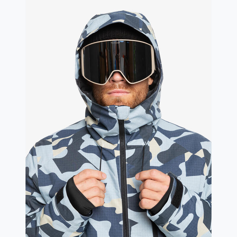 Geaca de snowboard pentru barbati Quiksilver Mission Printed Block