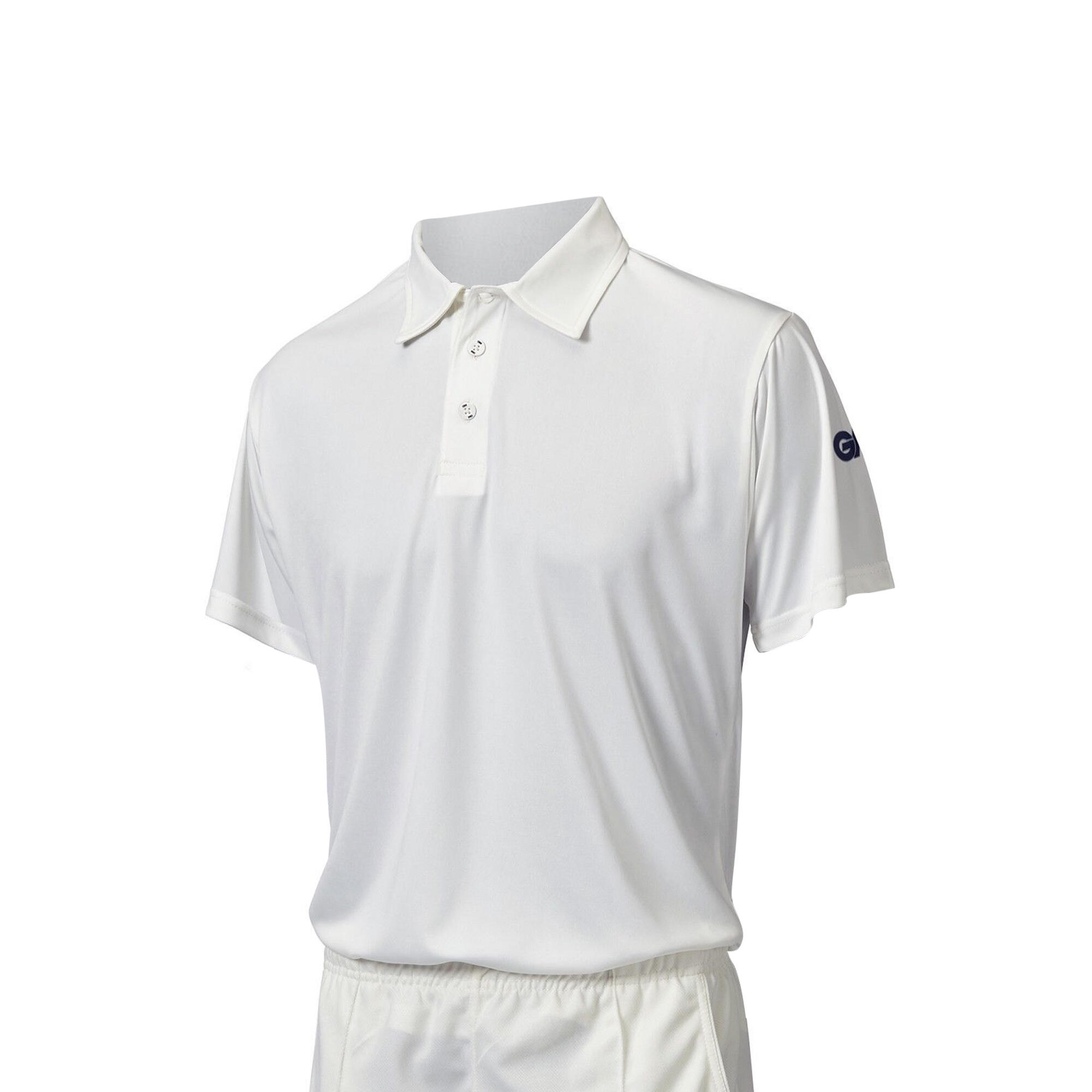GUNN AND MOORE Boys Maestro Cricket Shirt (White)