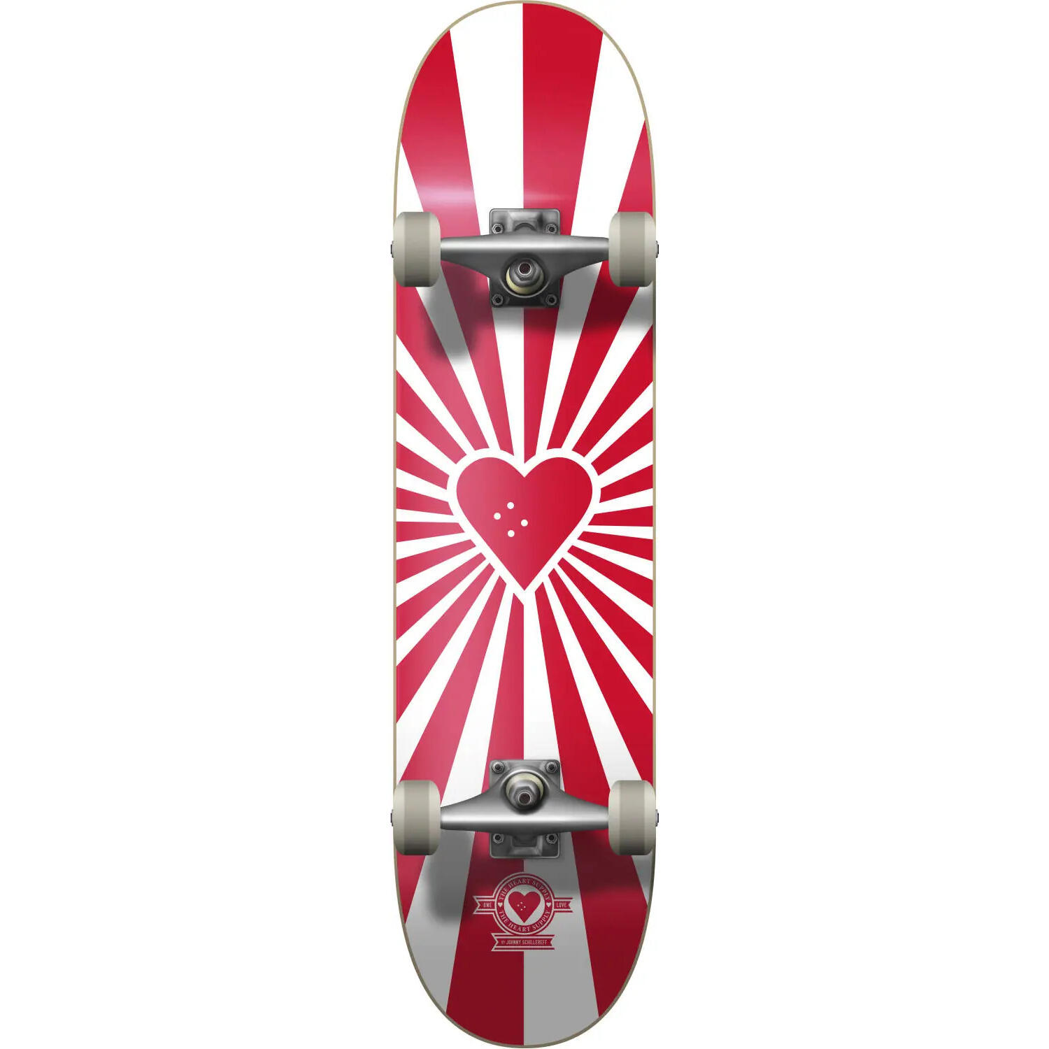 The Heart Supply - Planche De Skate Heart Supply Burst Logo - Planche De Skate - Blanc|rouge - 8" - Decathlon