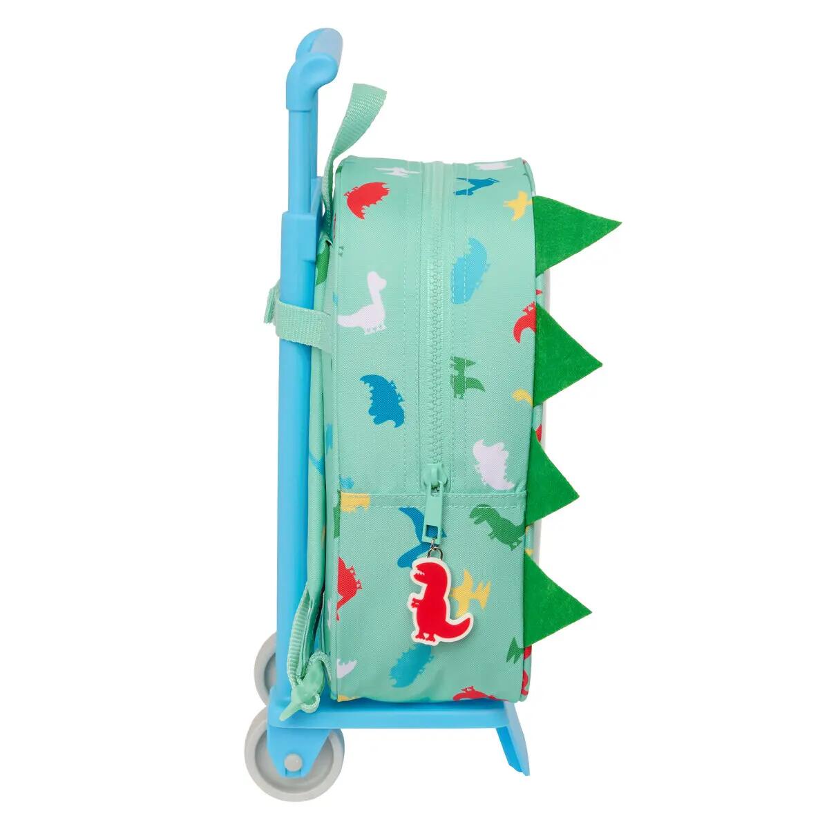 Mochila Escolar con Ruedas Peppa Pig Verde 3/3
