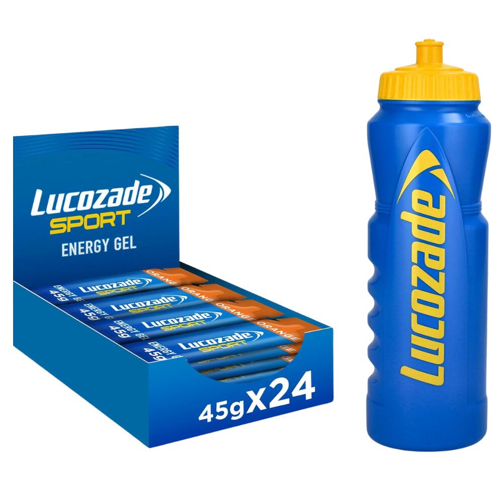 Lucozade Sport Dual-Fuel Energy Gels & 1L Water Bottle 1/4