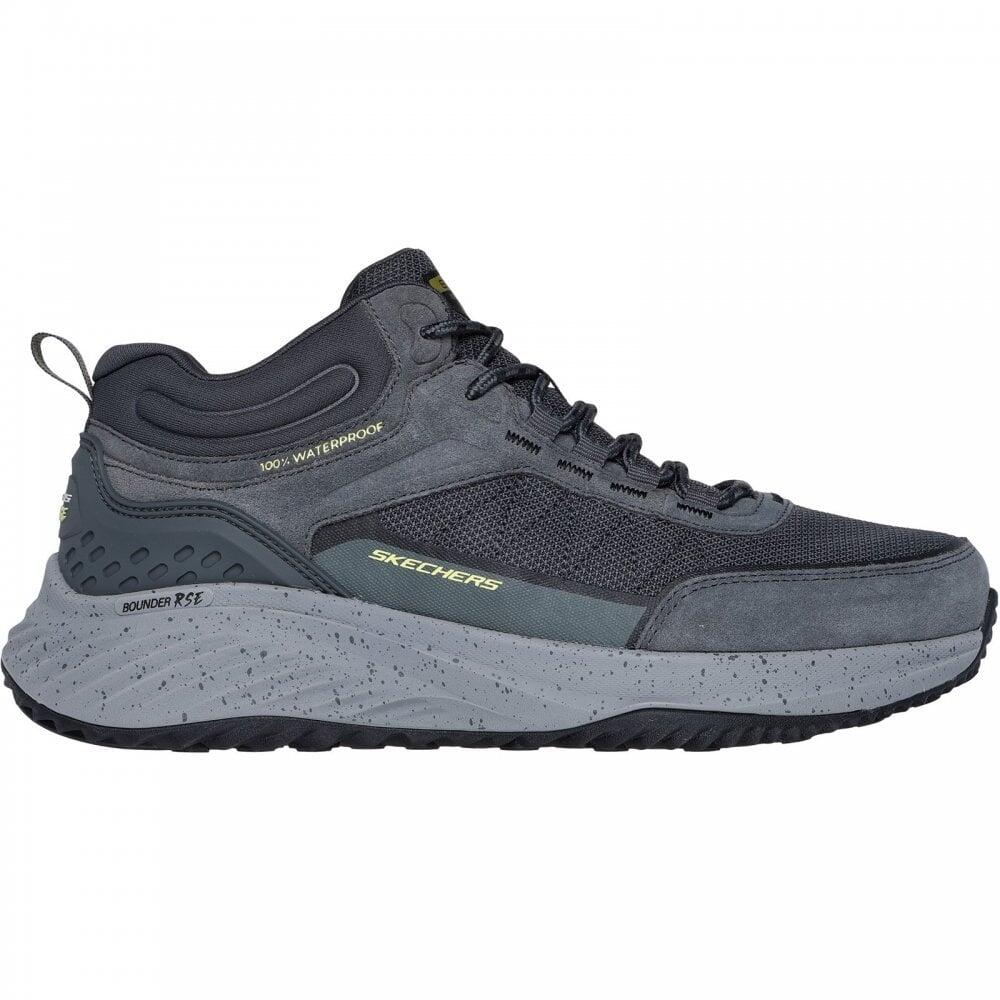 Skechers Bounder RSE | Charcoal/Lime | Mens Sporty Lace-up Trainers CO 1/7