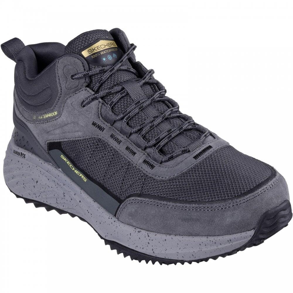 Skechers Bounder RSE | Charcoal/Lime | Mens Sporty Lace-up Trainers CO 3/7