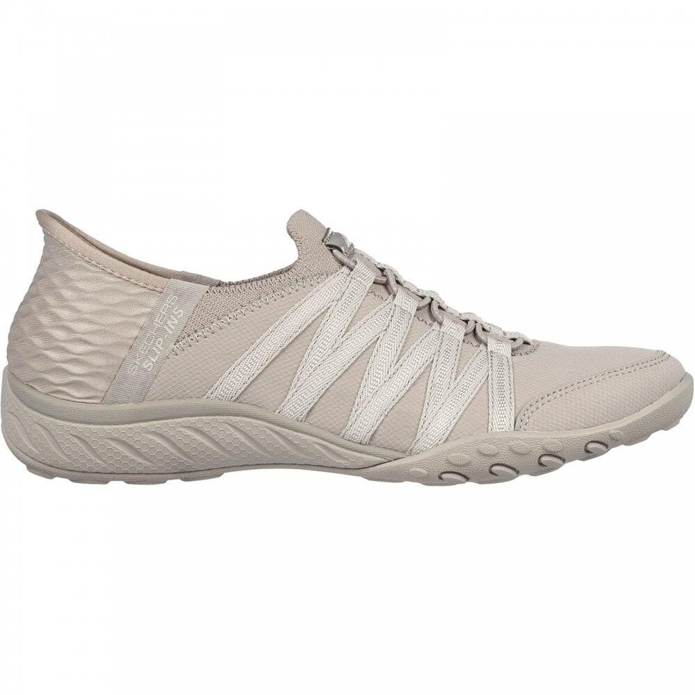 SKECHERS Skechers Breathe-Easy - Roll-With-Me Shoe COL: Taupe, SIZE: UK 3