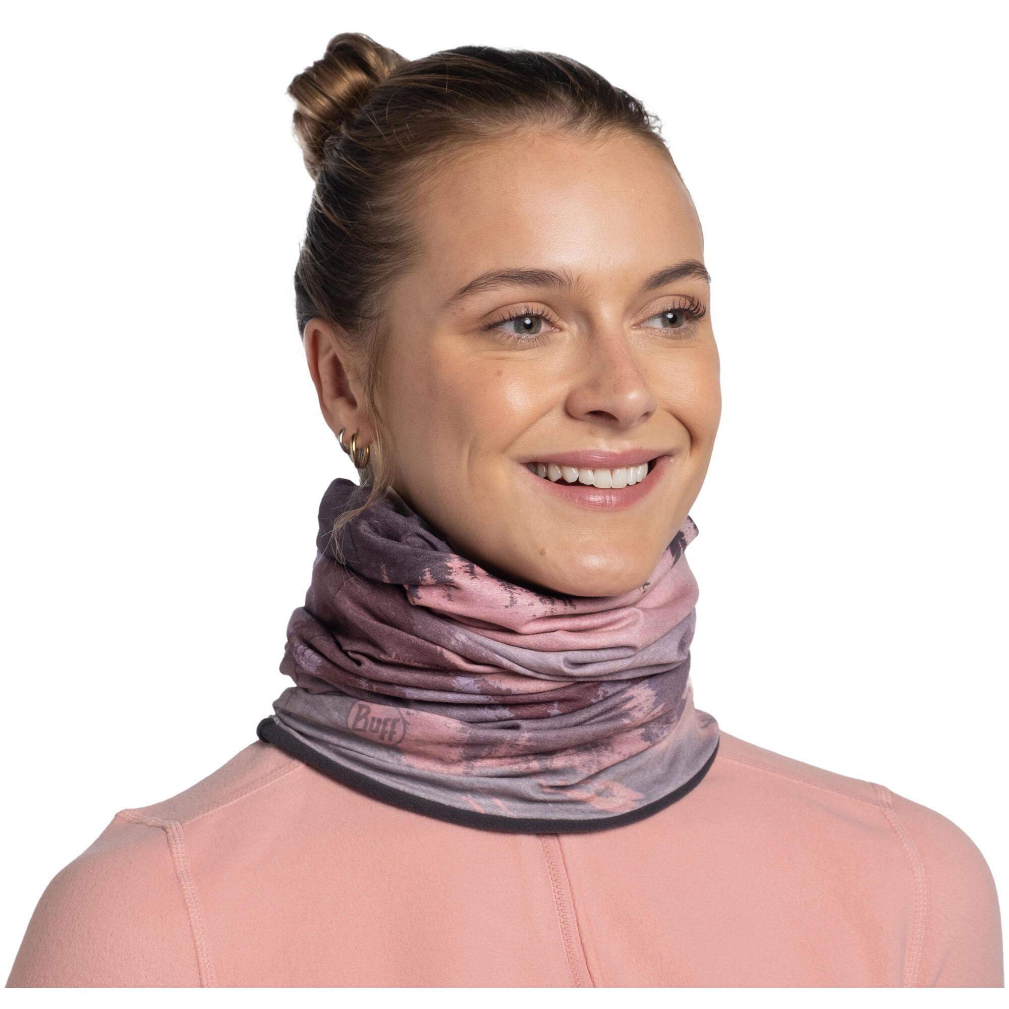 Buff Neck Brace Buff Reversible Neck Brace Polar Metly Rosewood 2/4
