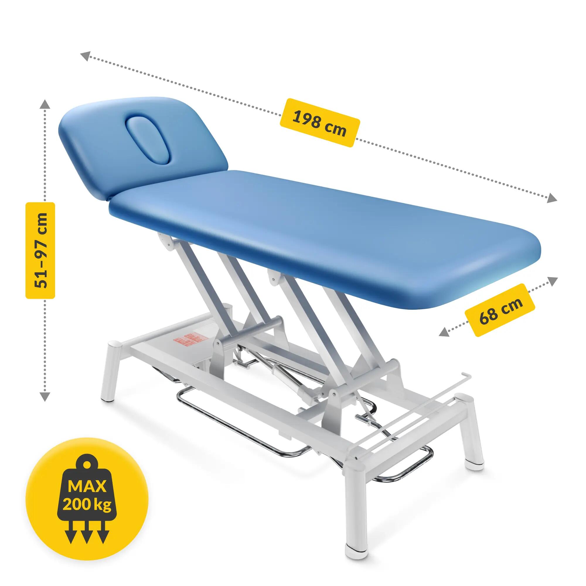 Stół do masażu i rehabilitacji elektryczny PURE 6/7