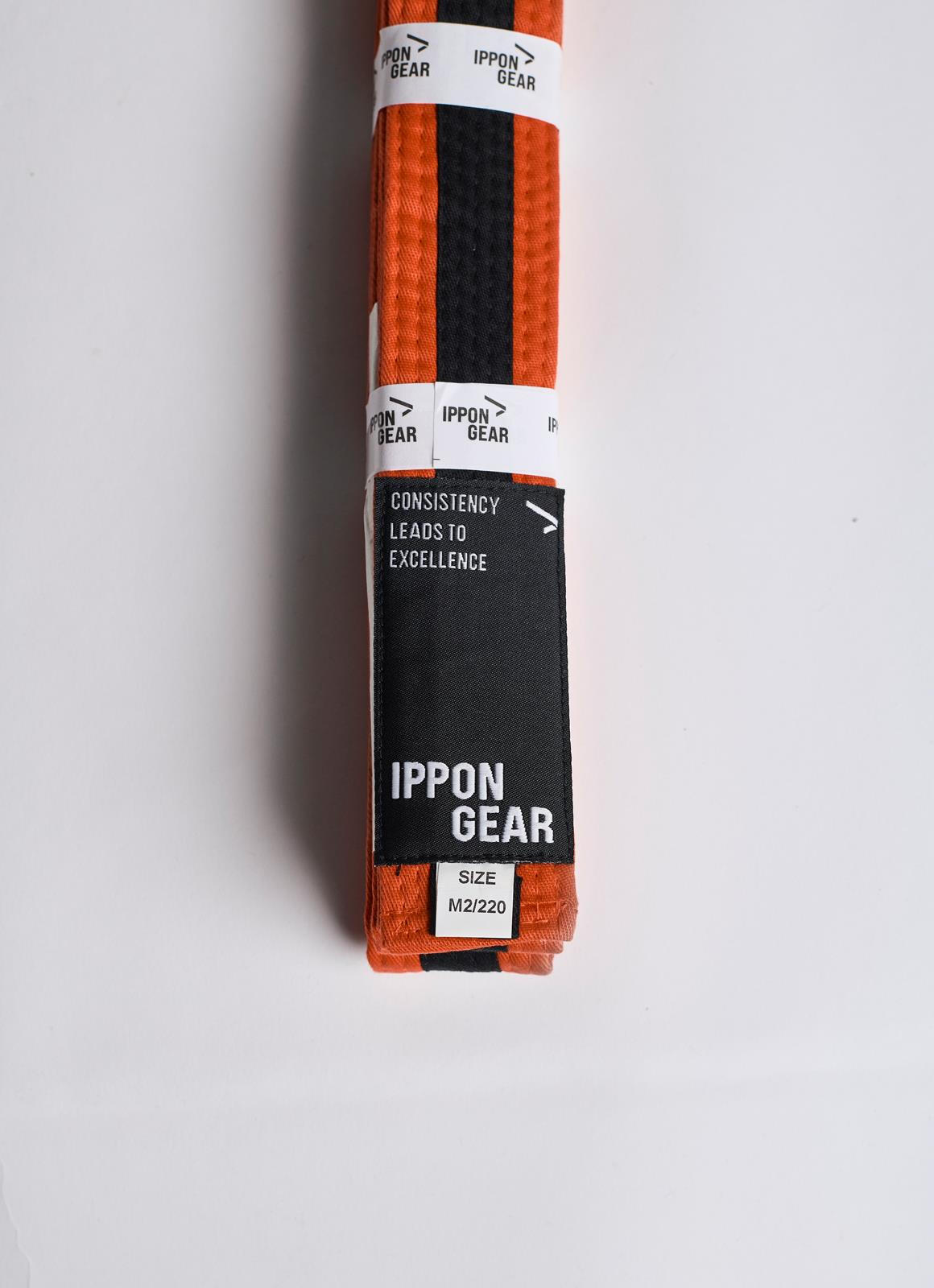 Centura BJJ Junior Ippon Gear Portocaliu/Negru