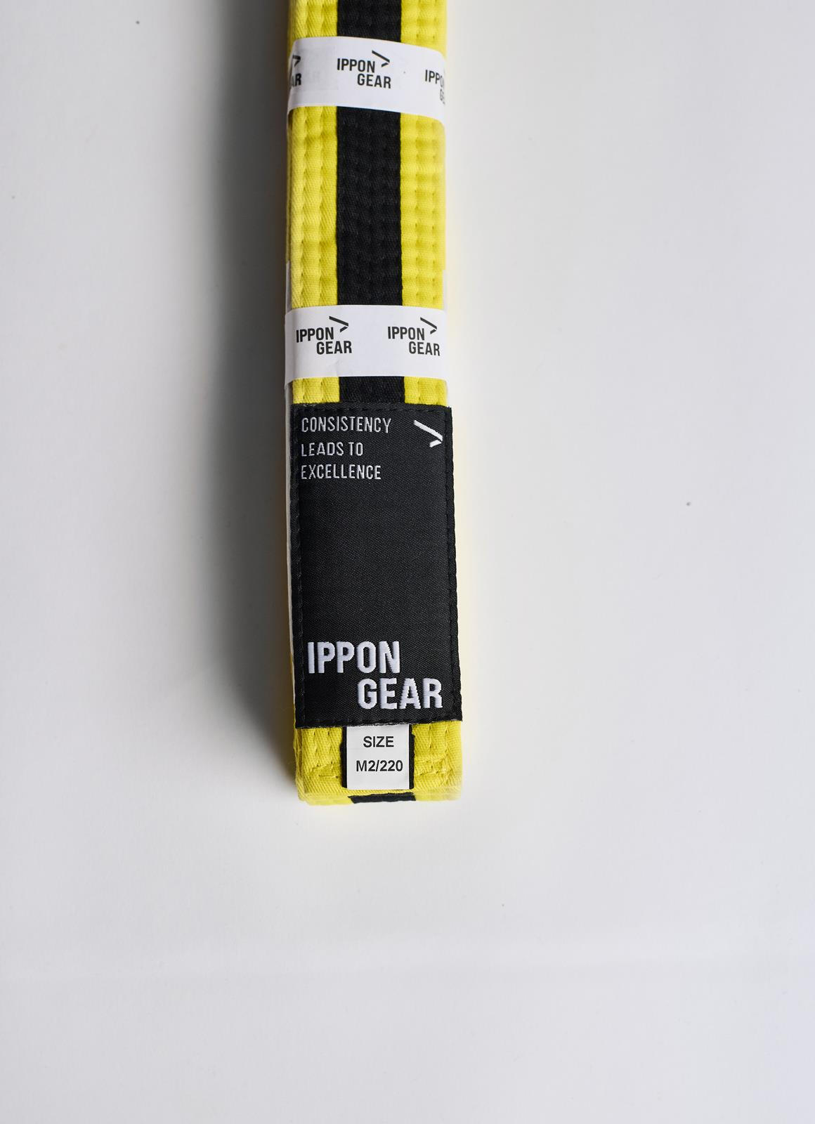 Centura BJJ Junior Ippon Gear Galben/Negru