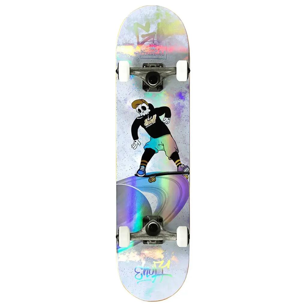 Enuff Skully Hologram Complete Skateboard - 7.75" - White