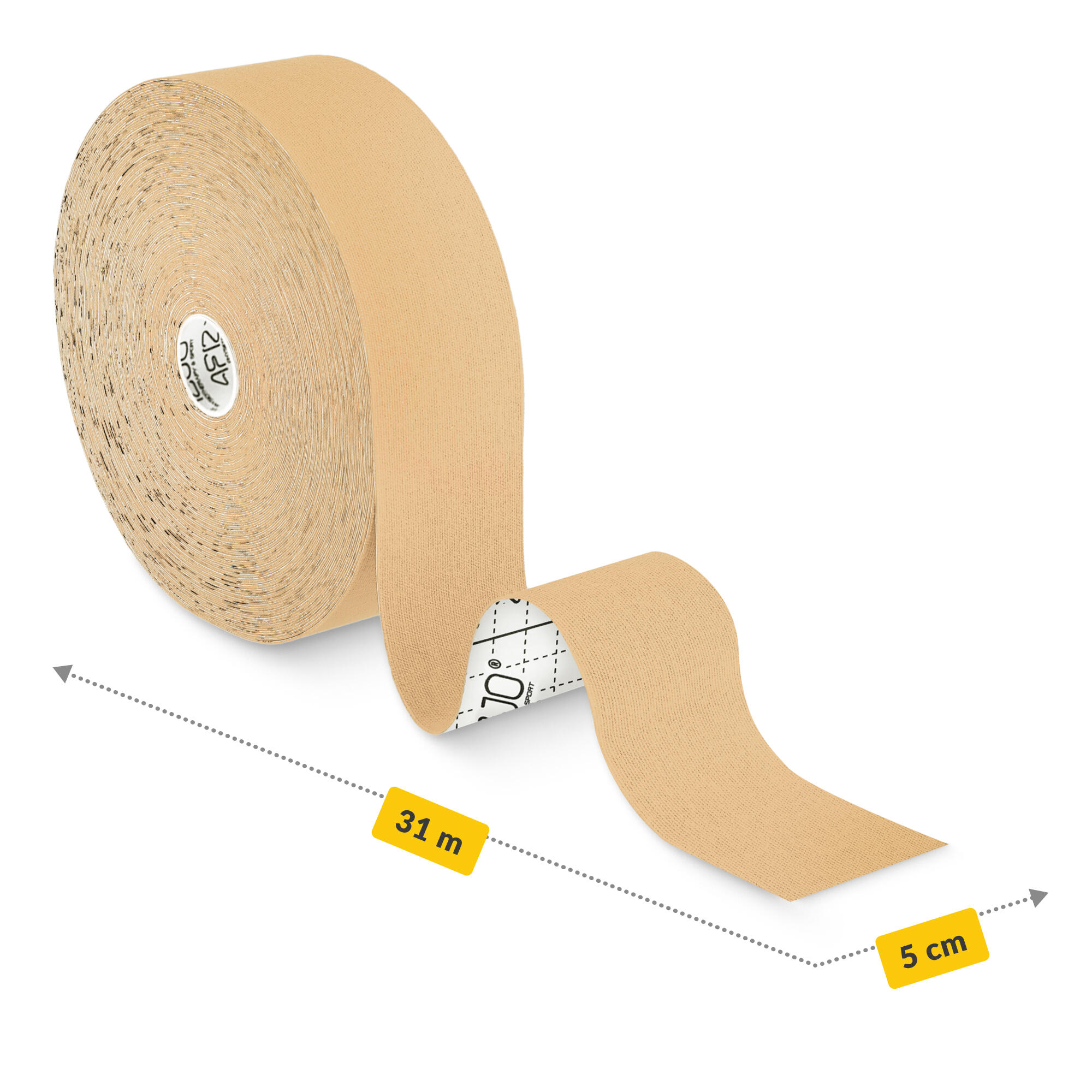 Tejpovací páska 5 cm x 31 m kineziologická, voděodolná 4FIZJO 4/7