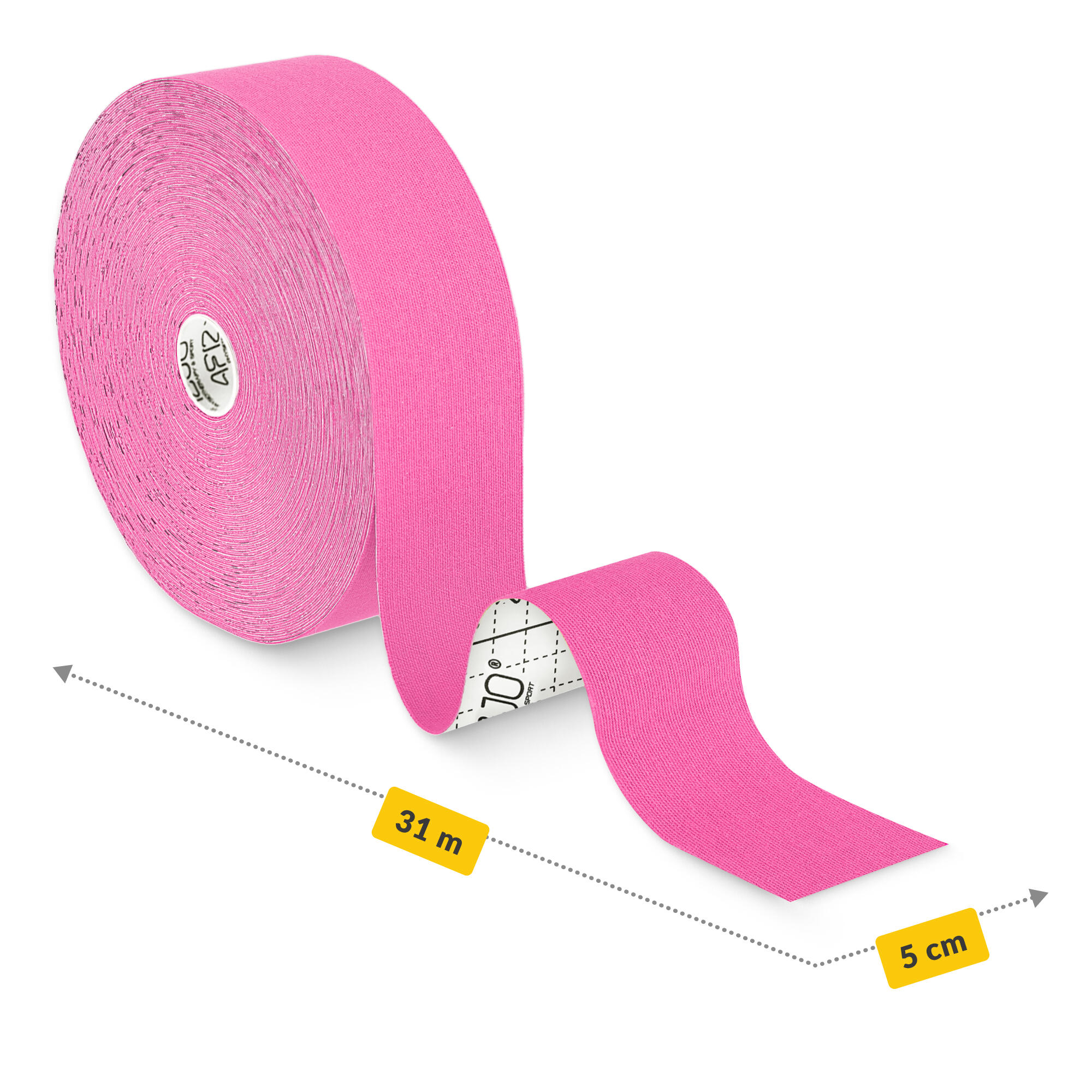 Kinesiologie Tape 5 cm x 31 m Vorratsrolle Physiotape Wasserfest 4FIZJO 4/7