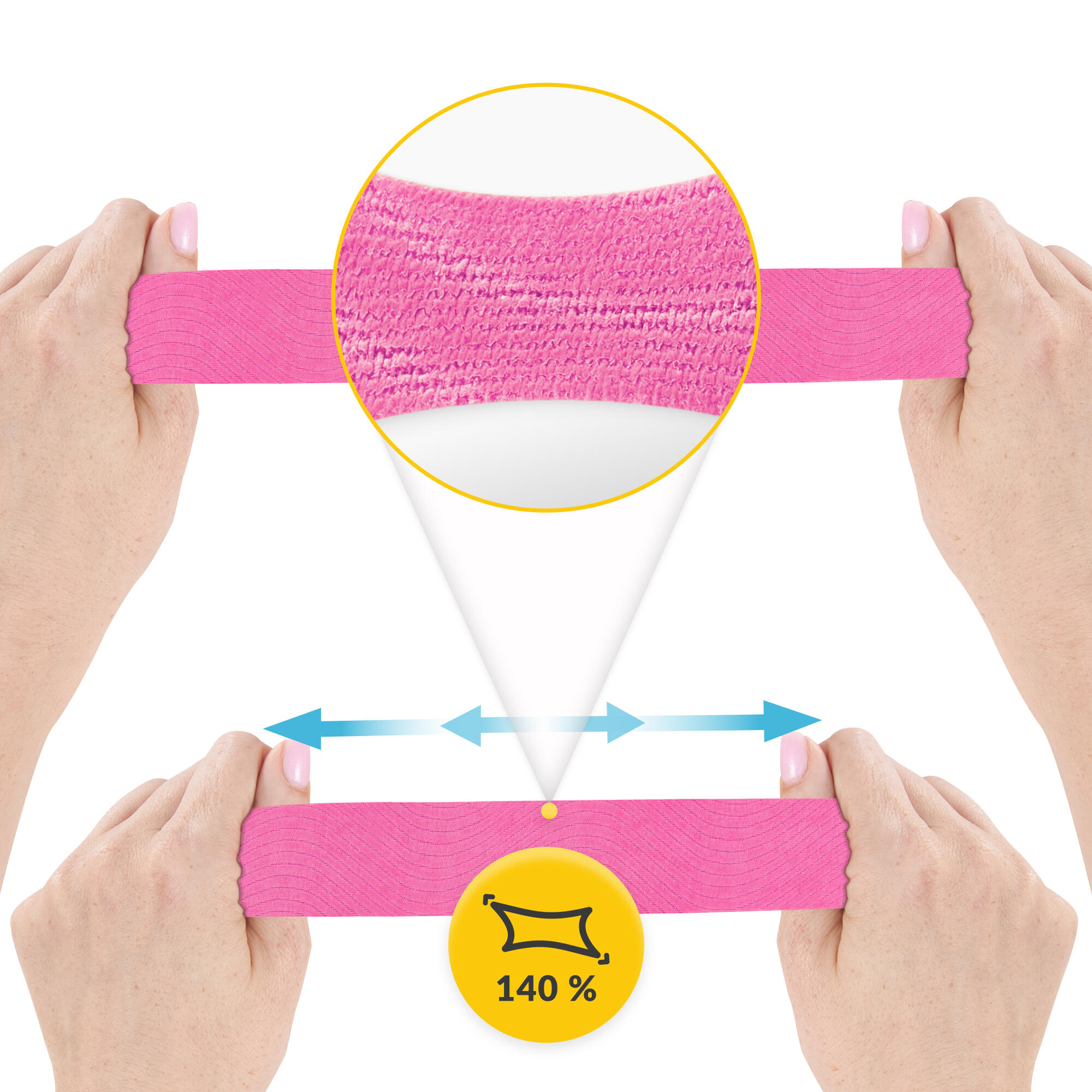 Kinesiologie Tape 5 cm x 31 m Vorratsrolle Physiotape Wasserfest 4FIZJO 3/7