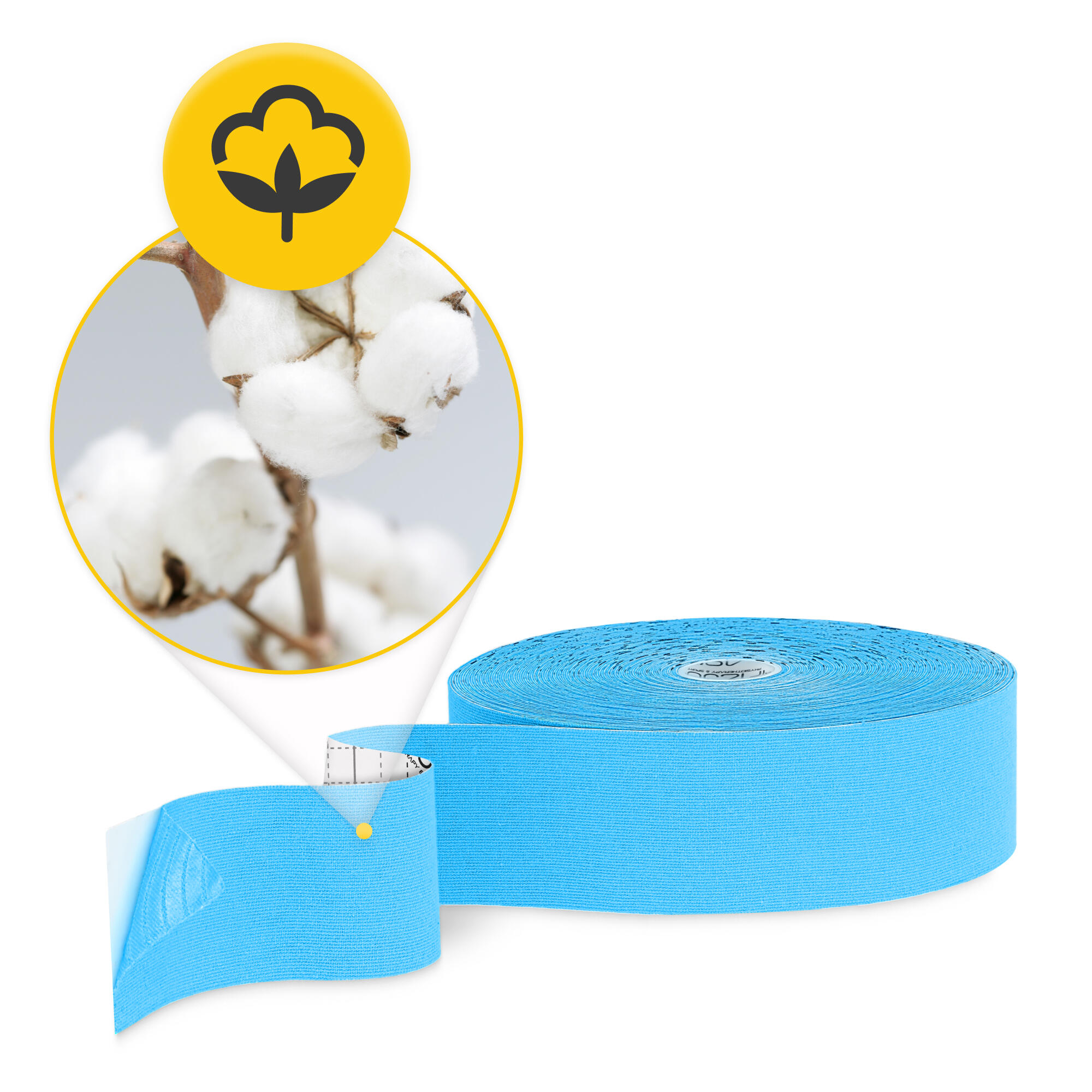Kinesiologie Tape 5 cm x 31 m Vorratsrolle Physiotape Wasserfest 4FIZJO 3/7