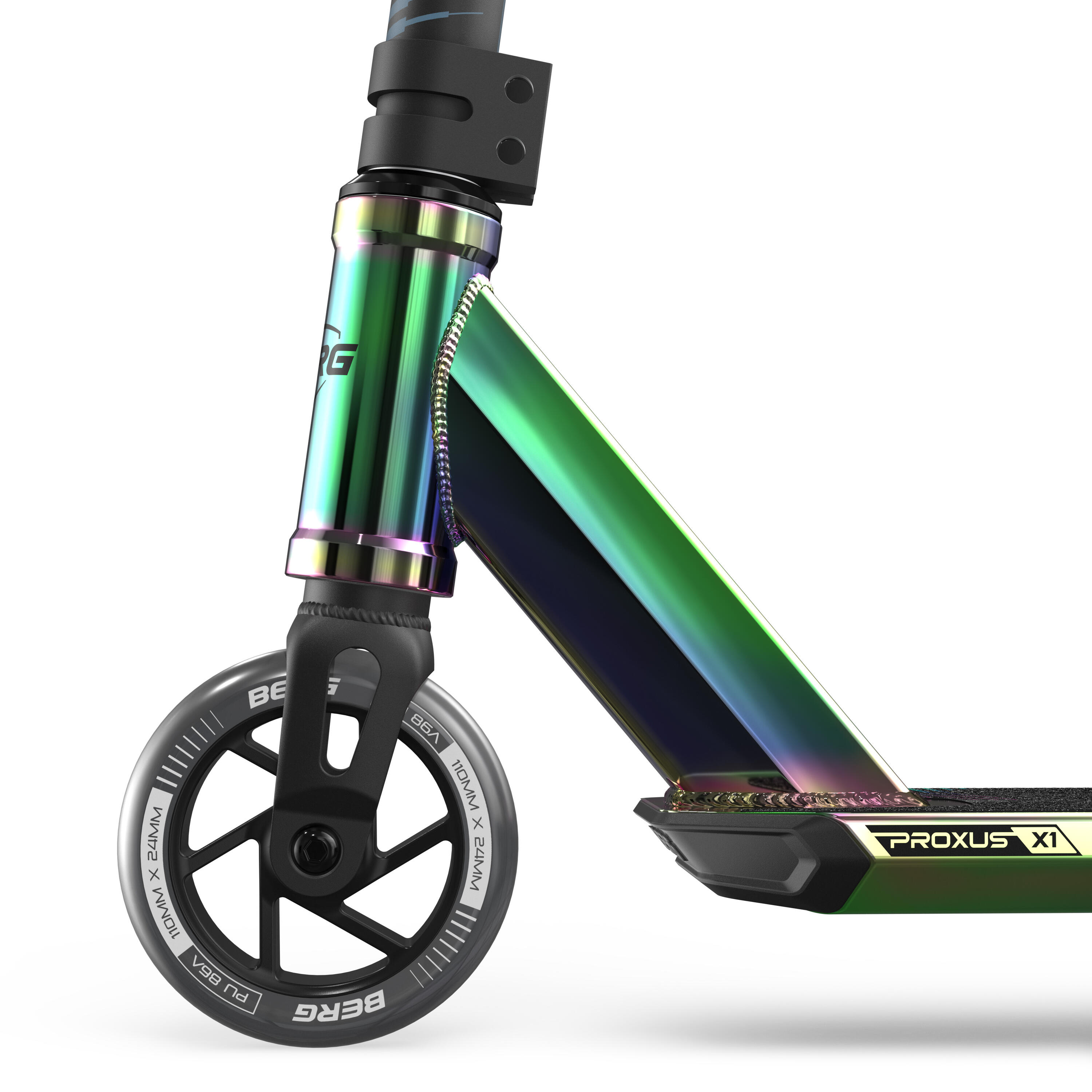 Trottinette Freestyle pour Enfants, Proxus X1 Neochrome/Noir 4/5