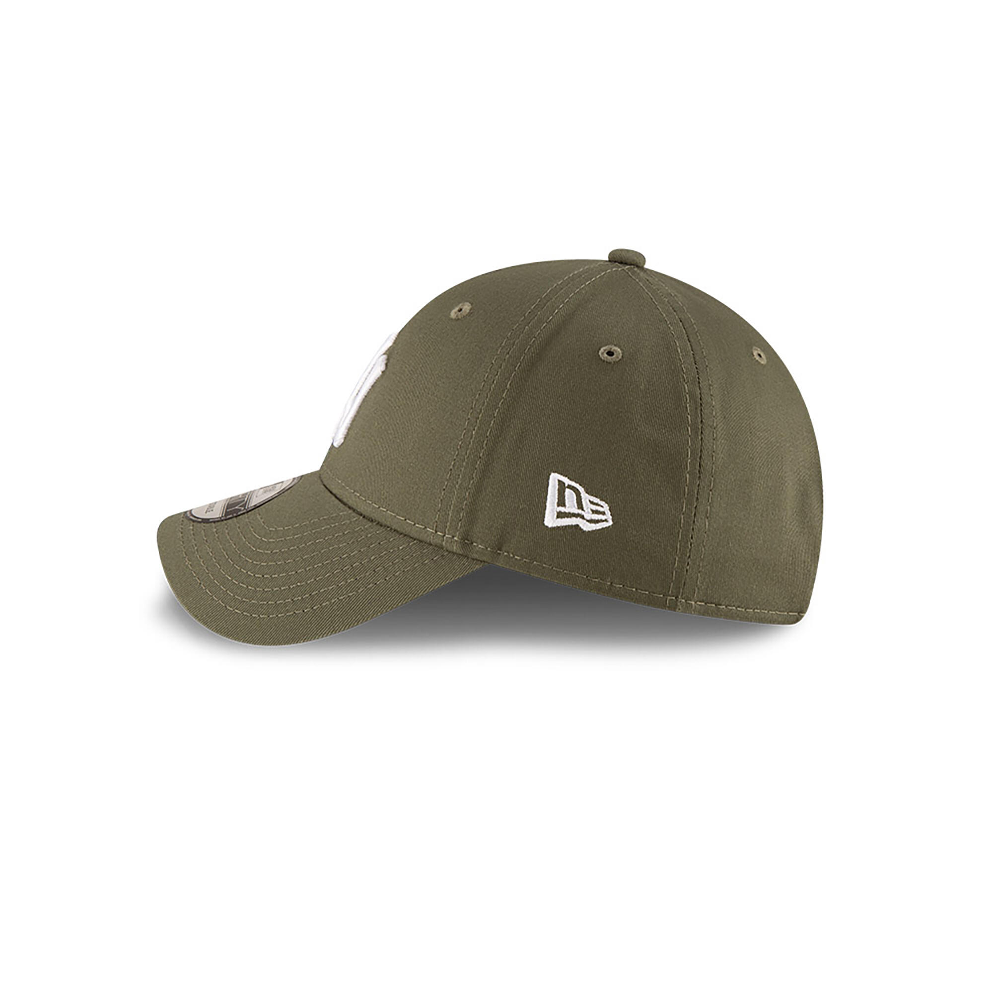 New Era The League Essential MLB Cap New Y Kleur Olijf/Wit 4/7