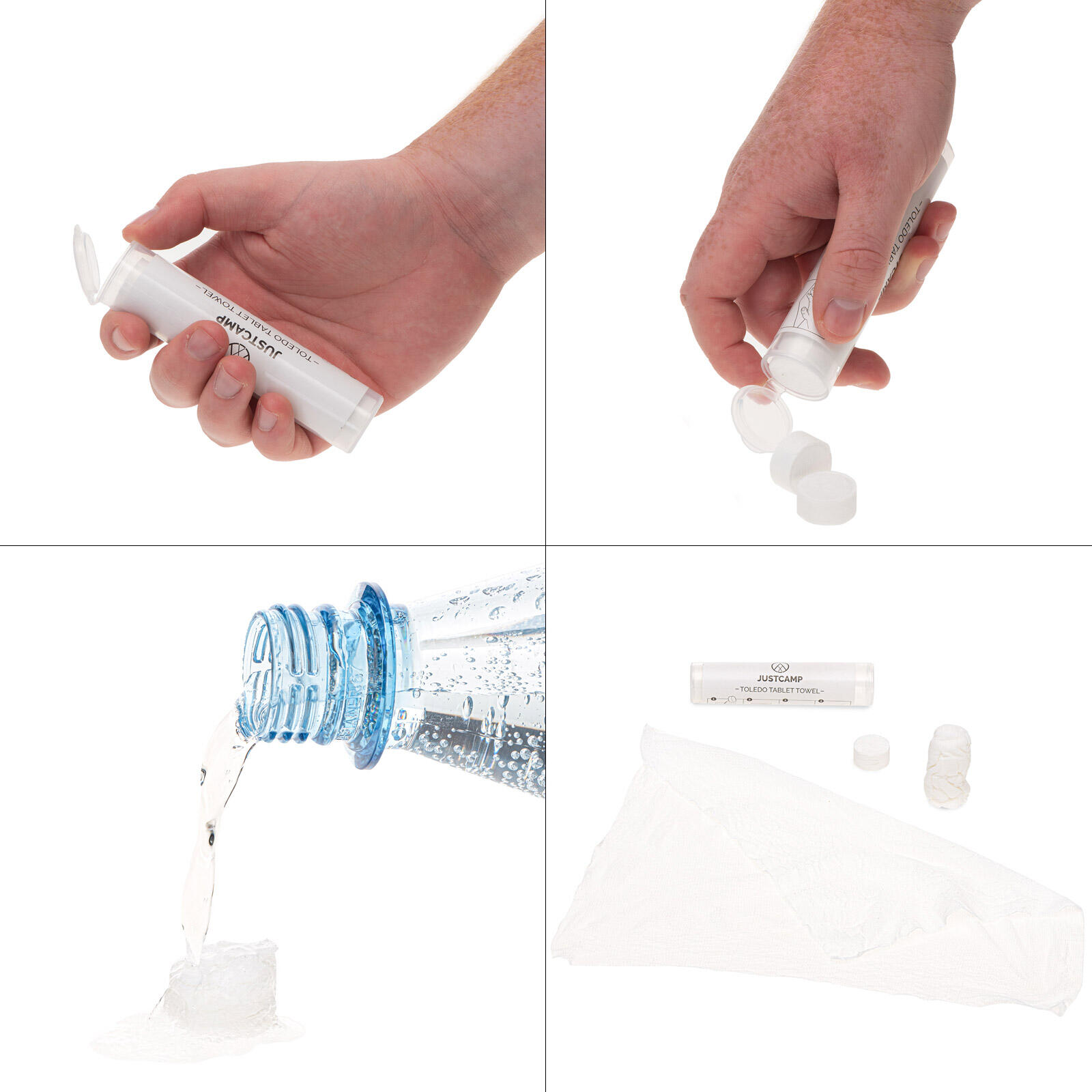 Tabletten Reinigungs-Tücher - 100 Stück - aus 100% Viscose - 25 x 25 cm 5/7