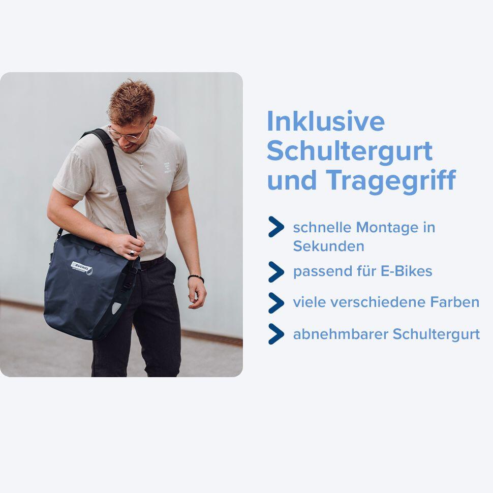 Wasserdichte Fahrradtasche für Gepäckträger 25,4L 2/7