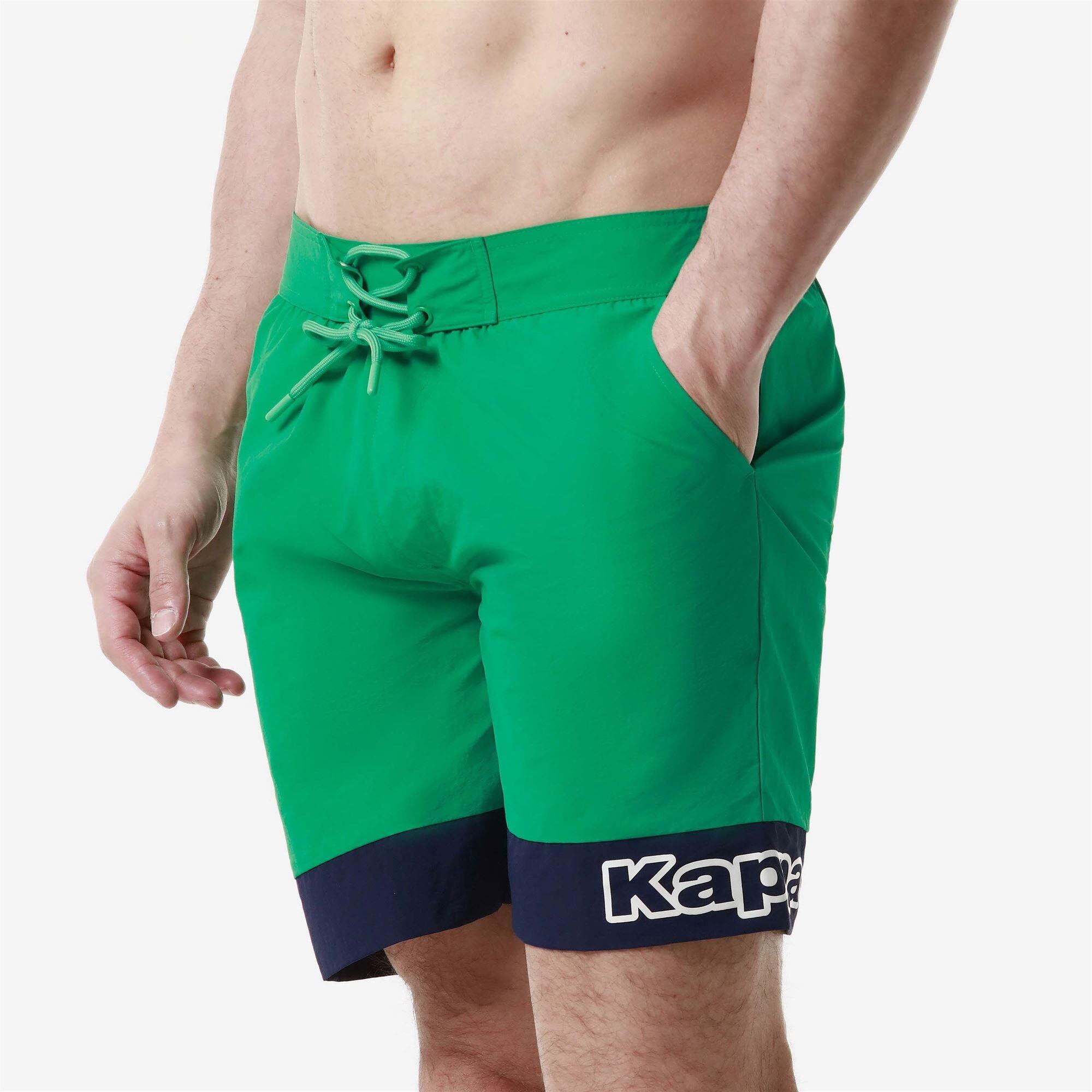 Costume da uomo in nylon verde da palestra 6/7