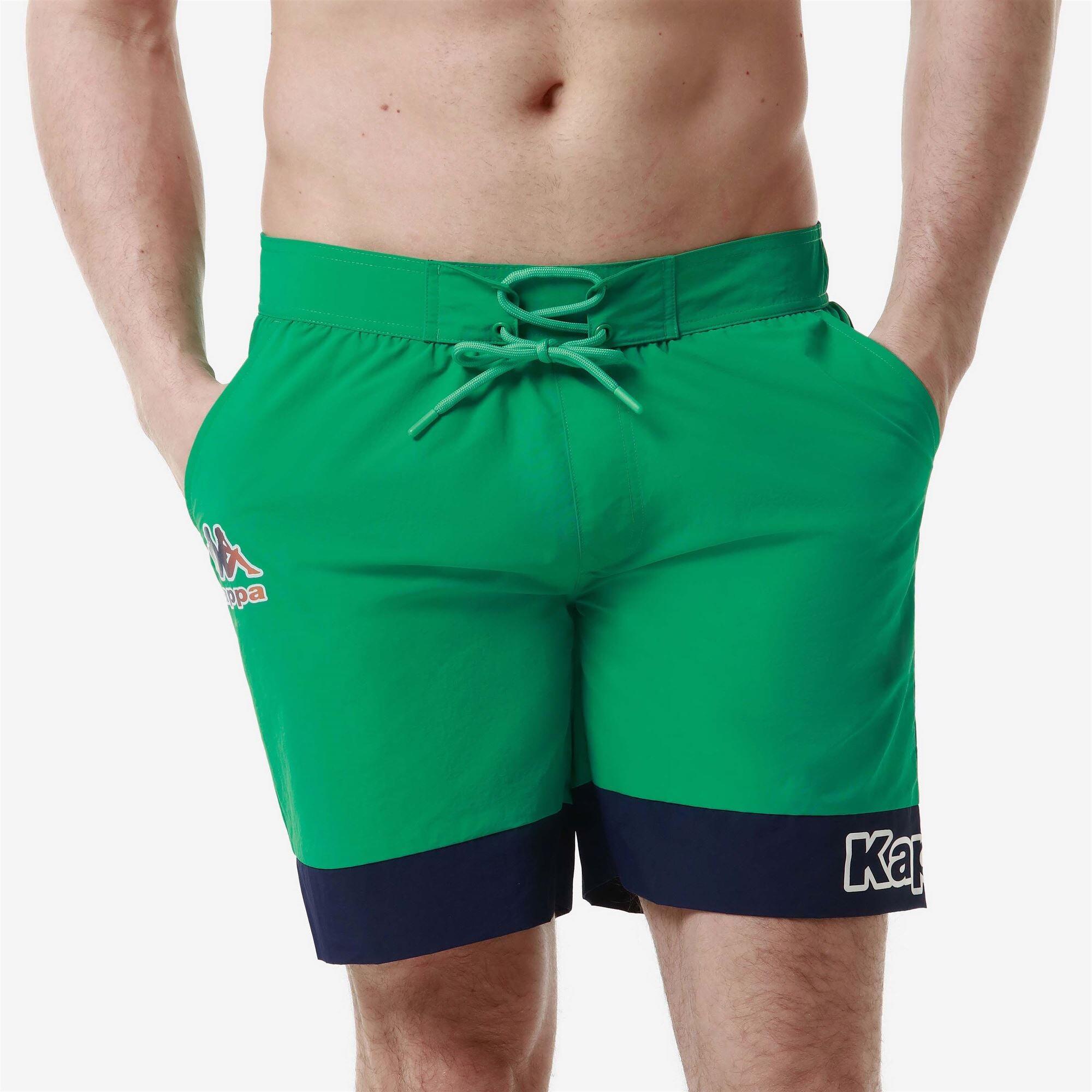Costume da uomo in nylon verde da palestra 5/7
