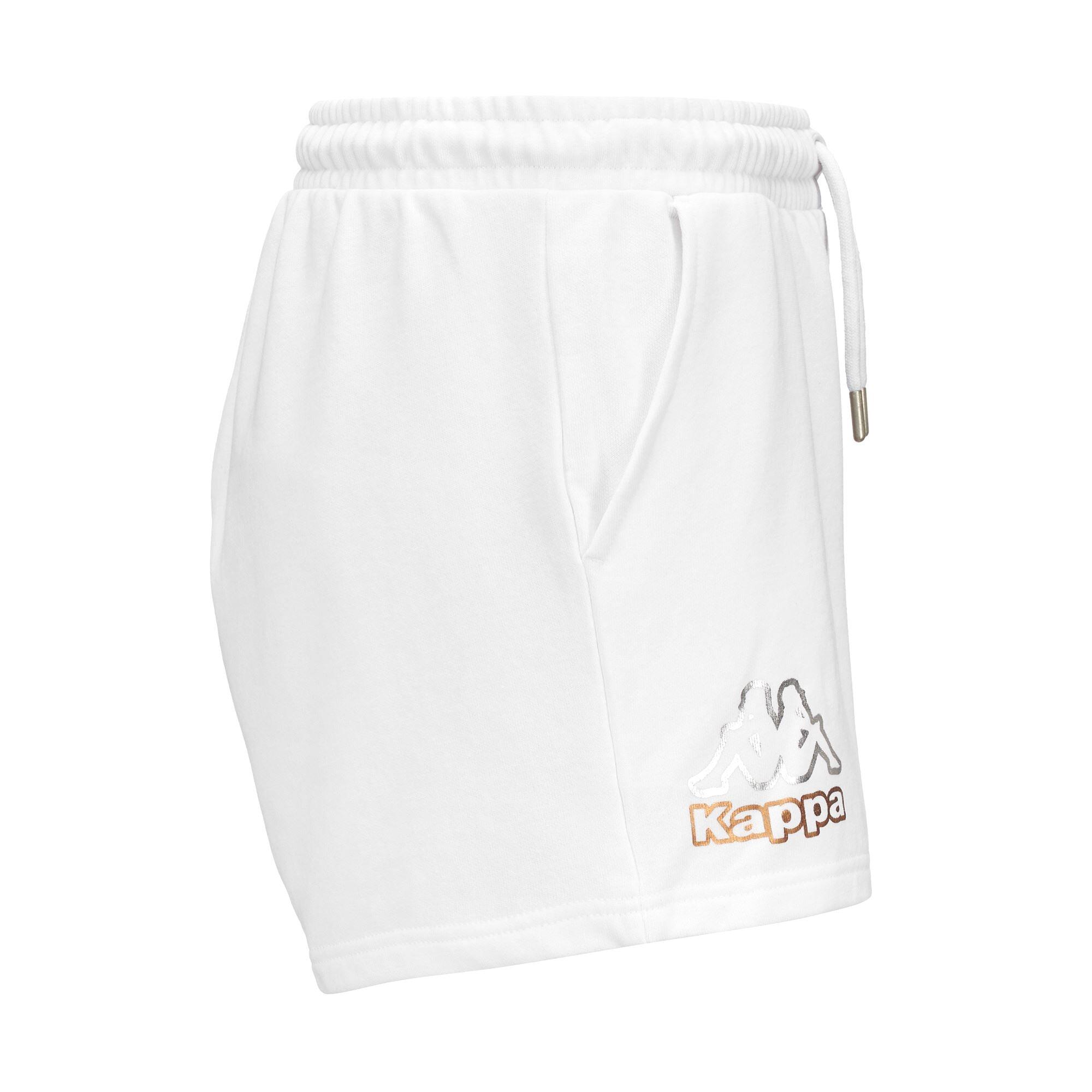 PANTALONES CORTOS KAPPA LOGO FELLINA MUJER. WHITE 361K3RW 2/6
