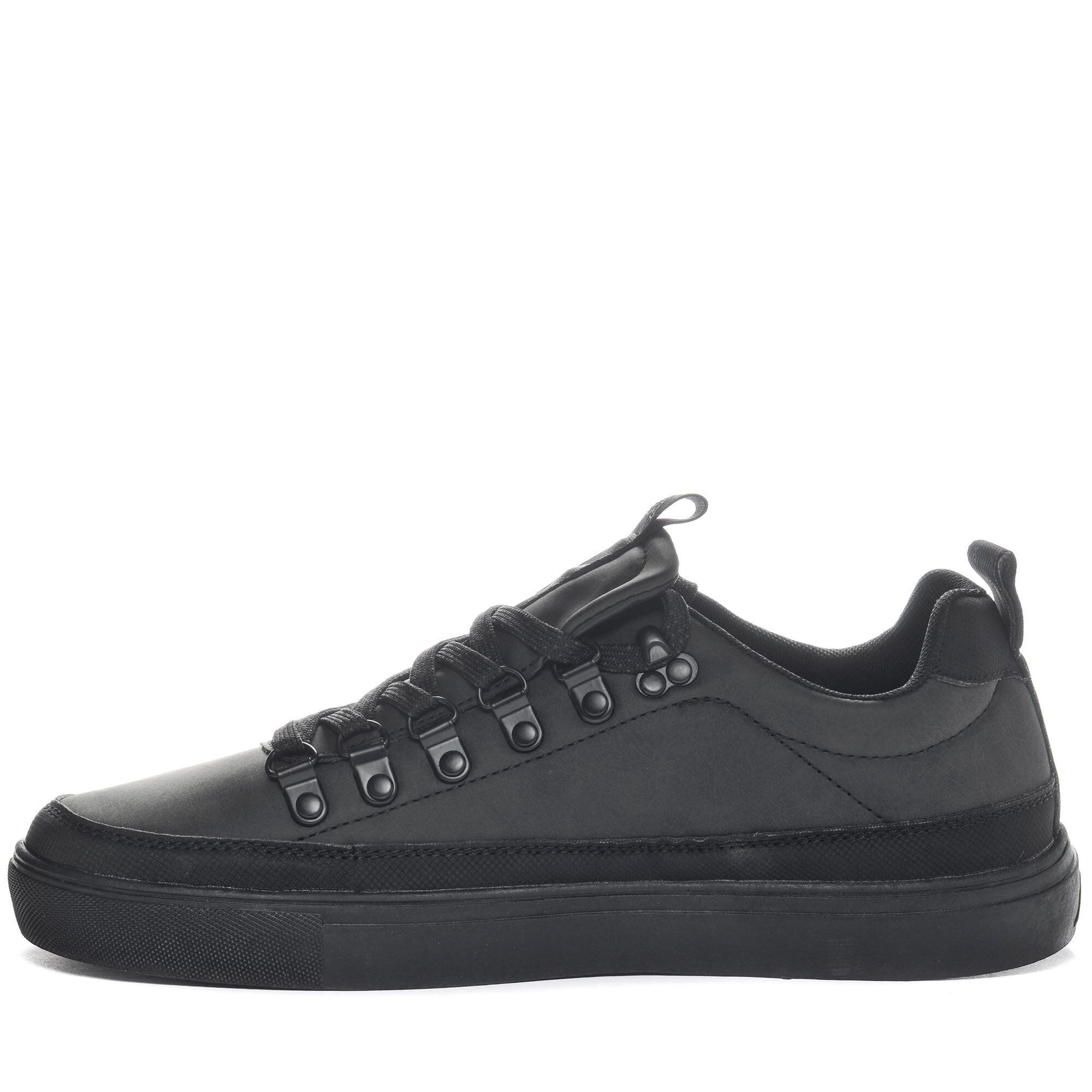 Sneakers bassa da uomo in poliuretano nero da fitness 5/7