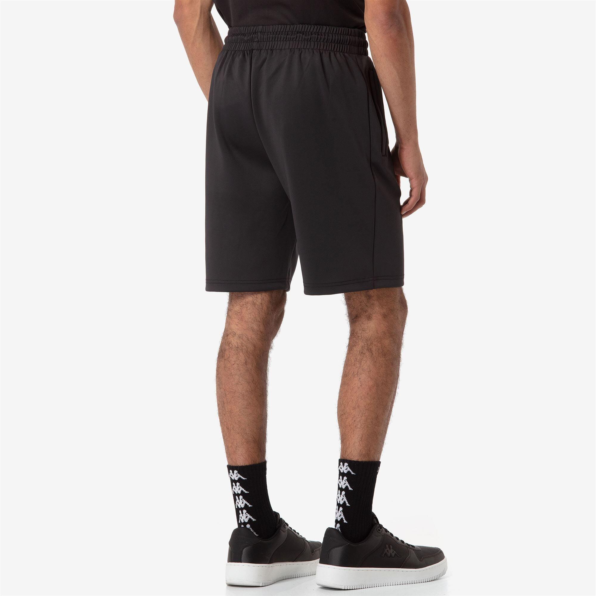 Pantaloncini sportivi da uomo in poliestere nero da moto 6/7