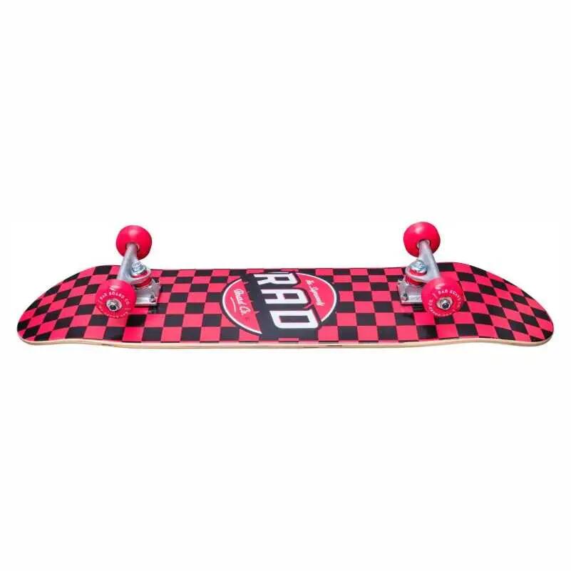 RAD Checkers Skateboard Completo - 7.75" - Rosso 3/3