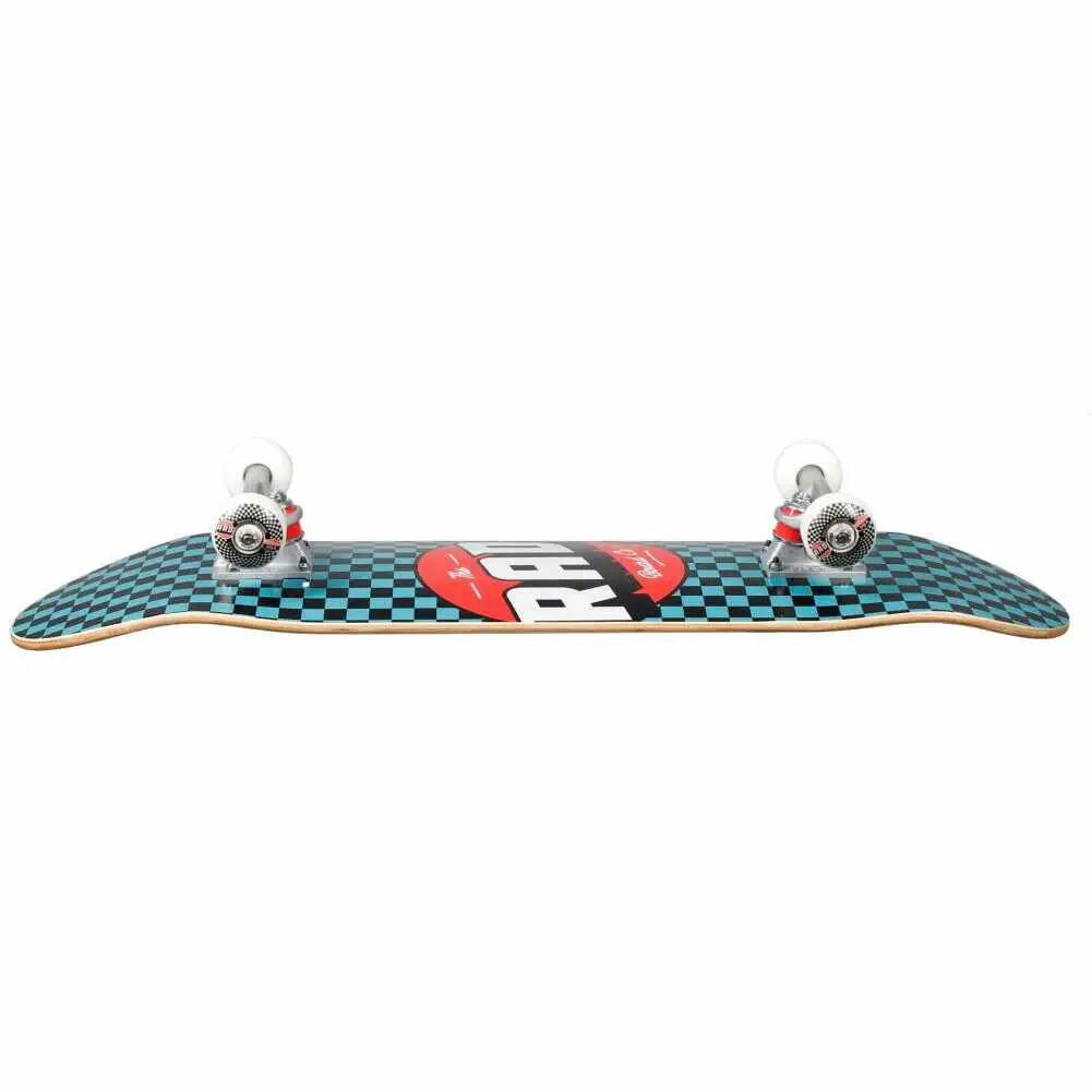 RAD Checkers Progressive Skateboard Completo - 7.25" - Nero/Verde acqua 3/3