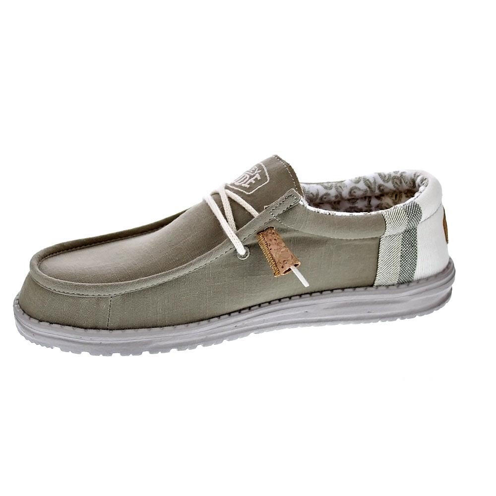 Sapatos para Homem Hey dude Wally break stitch Verde 2/6
