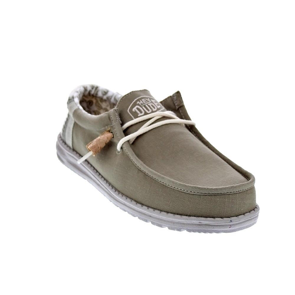 Sapatos para Homem Hey dude Wally break stitch Verde 4/6