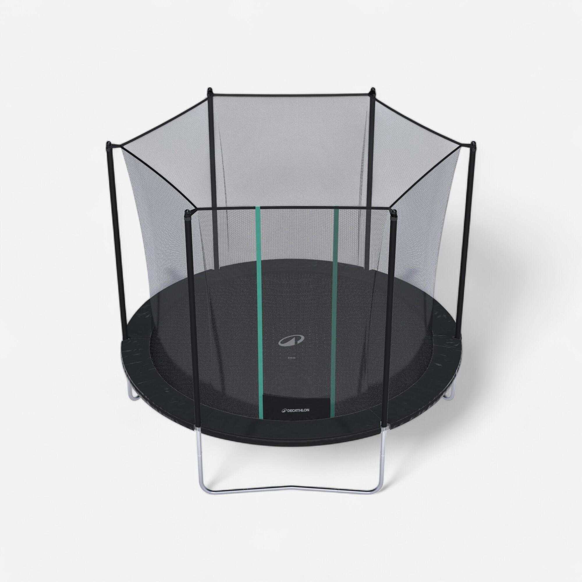 Tweedehands Trampoline 300 met veiligheidsnet montage zonder gereedschap 1/5