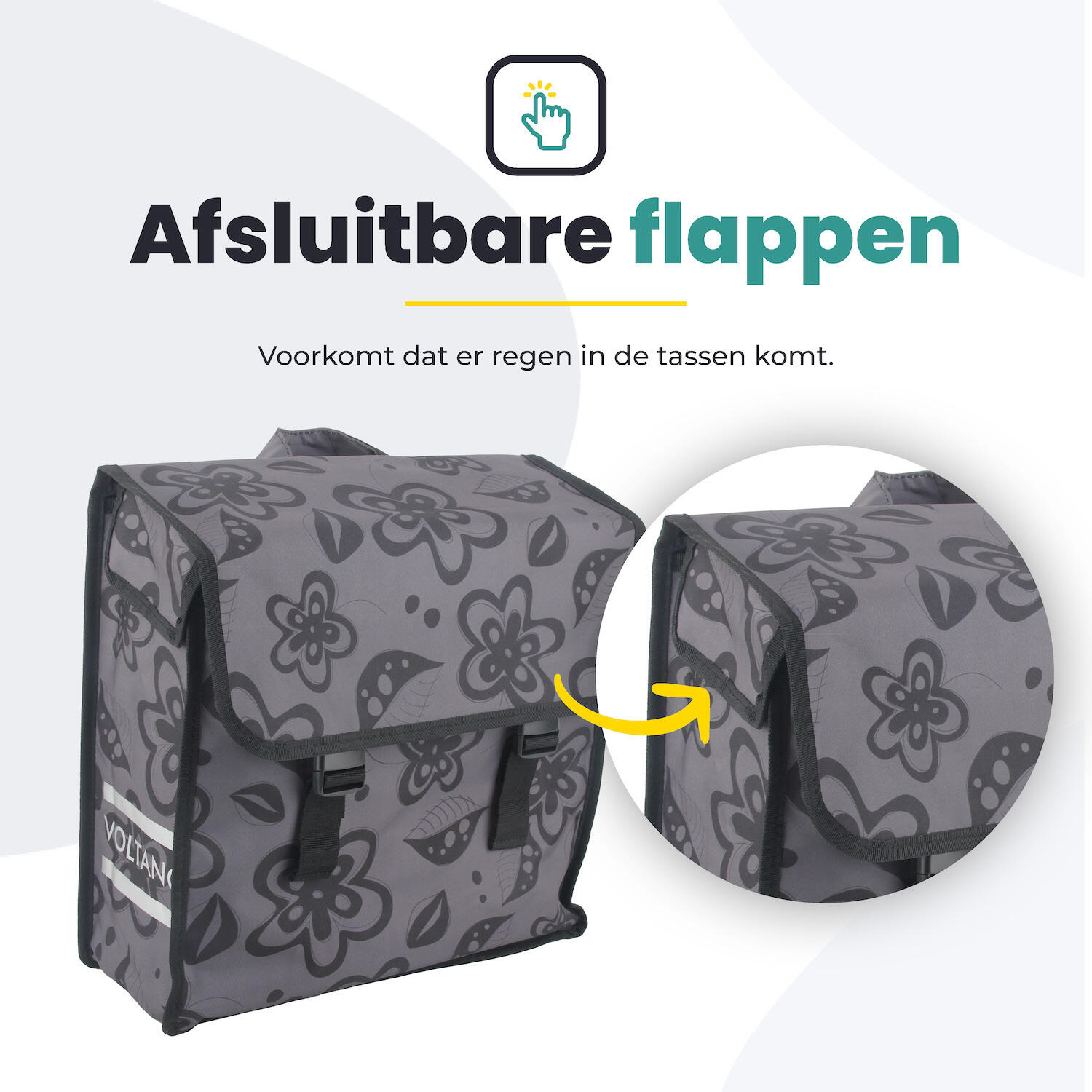Fietstas voor Toerfietsen van het merk VOLTANO - Unisex - Kleur ZWART -  - 19L 2/7