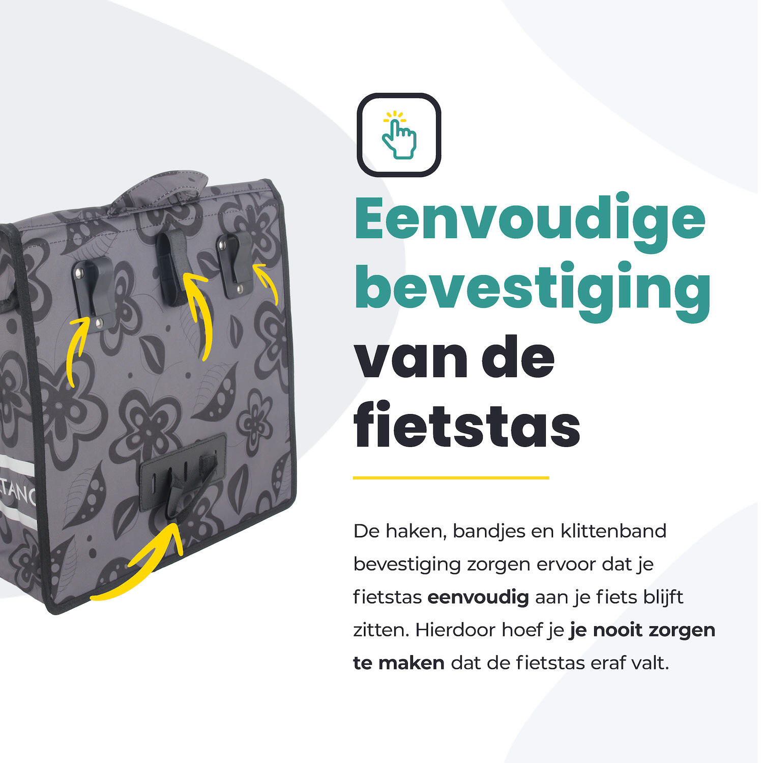 Fietstas voor Toerfietsen van het merk VOLTANO - Unisex - Kleur ZWART -  - 19L 3/7