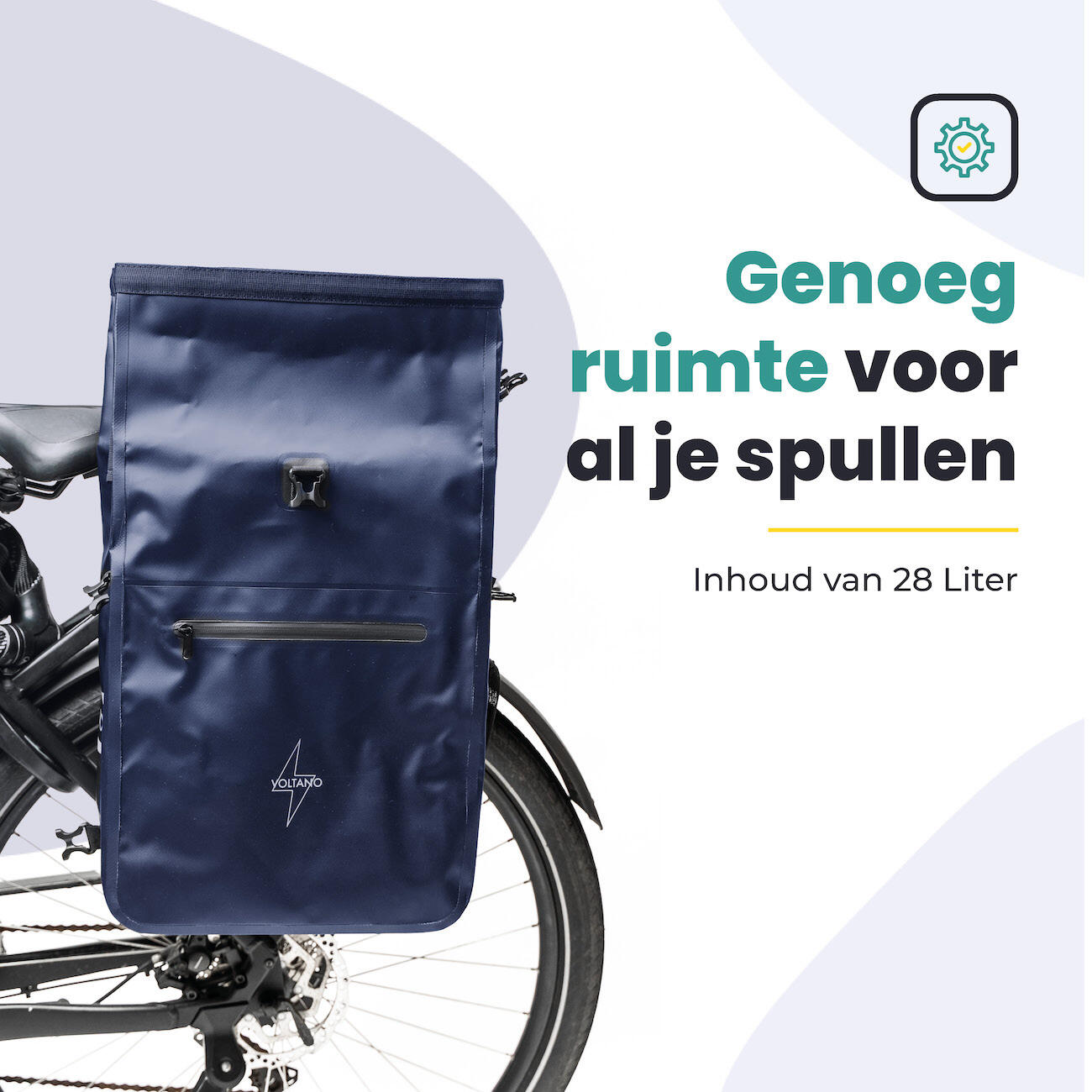 Fietstas voor Toerfietsen van het merk VOLTANO - Unisex - Kleur BLAUW -  - 28 2/7