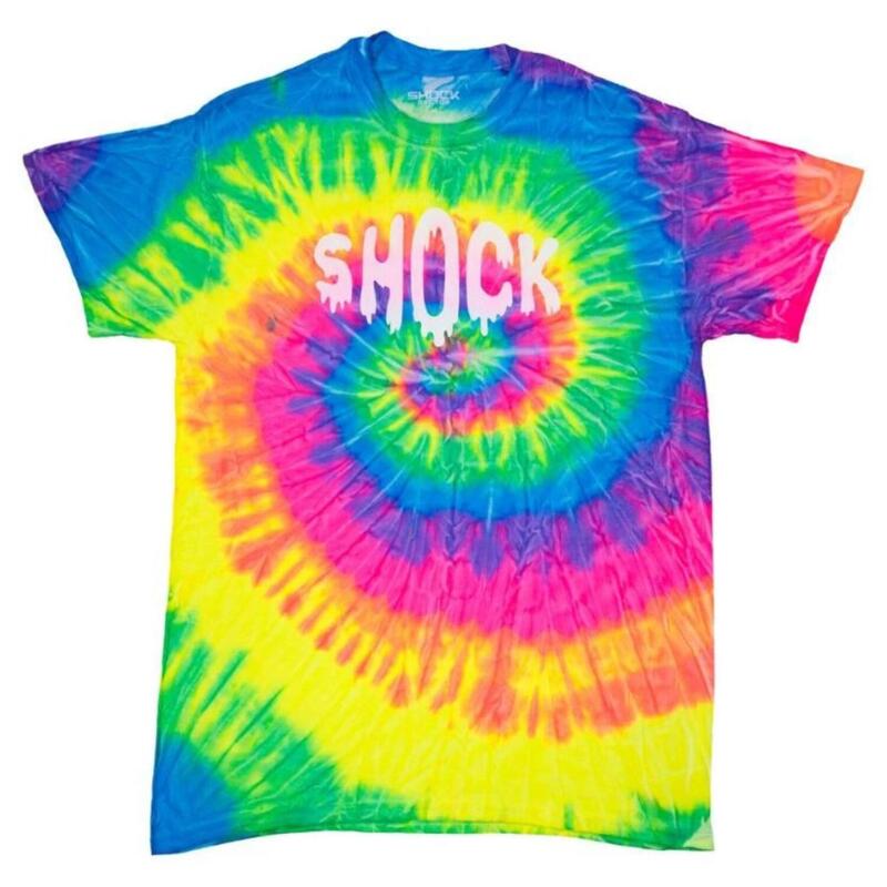 SHOCK DOCTOR Camiseta Shock Doctor Shock Drip Multi Tie-Dye SS para adultos, talla XXL