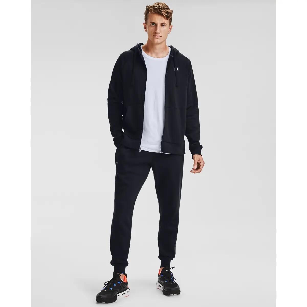Bluza z kapturem Under Armour UA Rival Fleece FZ Hoodie, Czarny, Mężczyźni 5/7