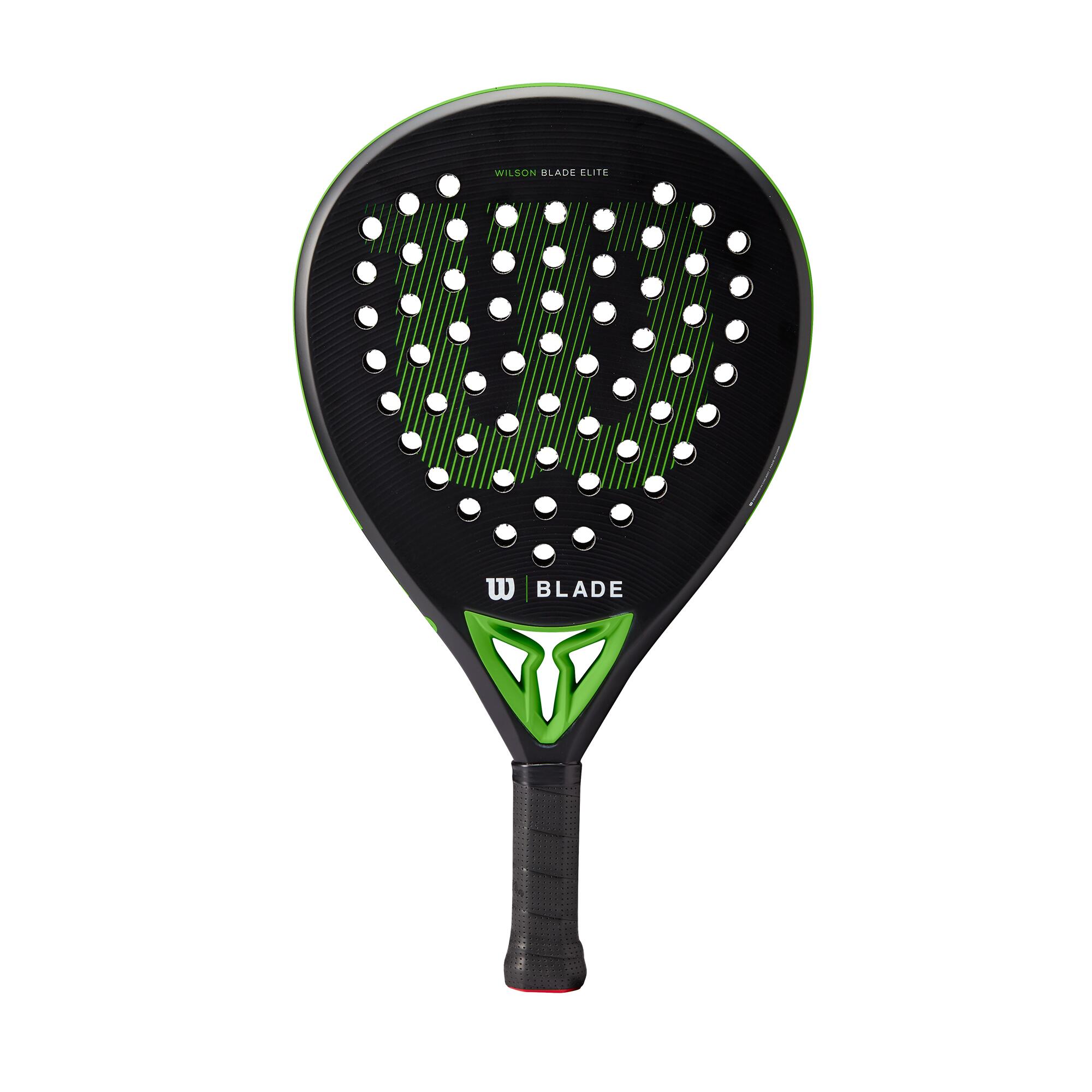 Wilson - Raquette De Padel Wilson Blade Elite V2 - - Unisex - Raquette De Padel - Noir|vert - Taille Unique - Decathlon