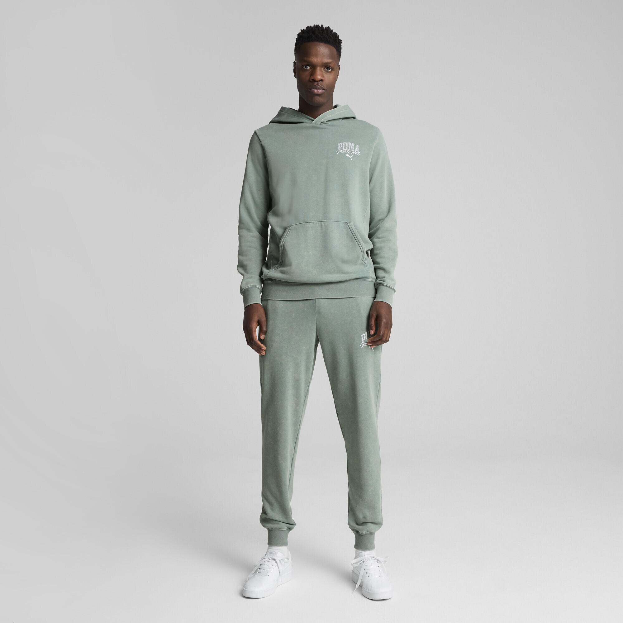 PUMA Class verwassen hoodie voor heren PUMA Green Moon 6/7