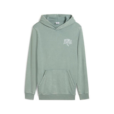 Puma class verwassen hoodie voor heren puma green moon