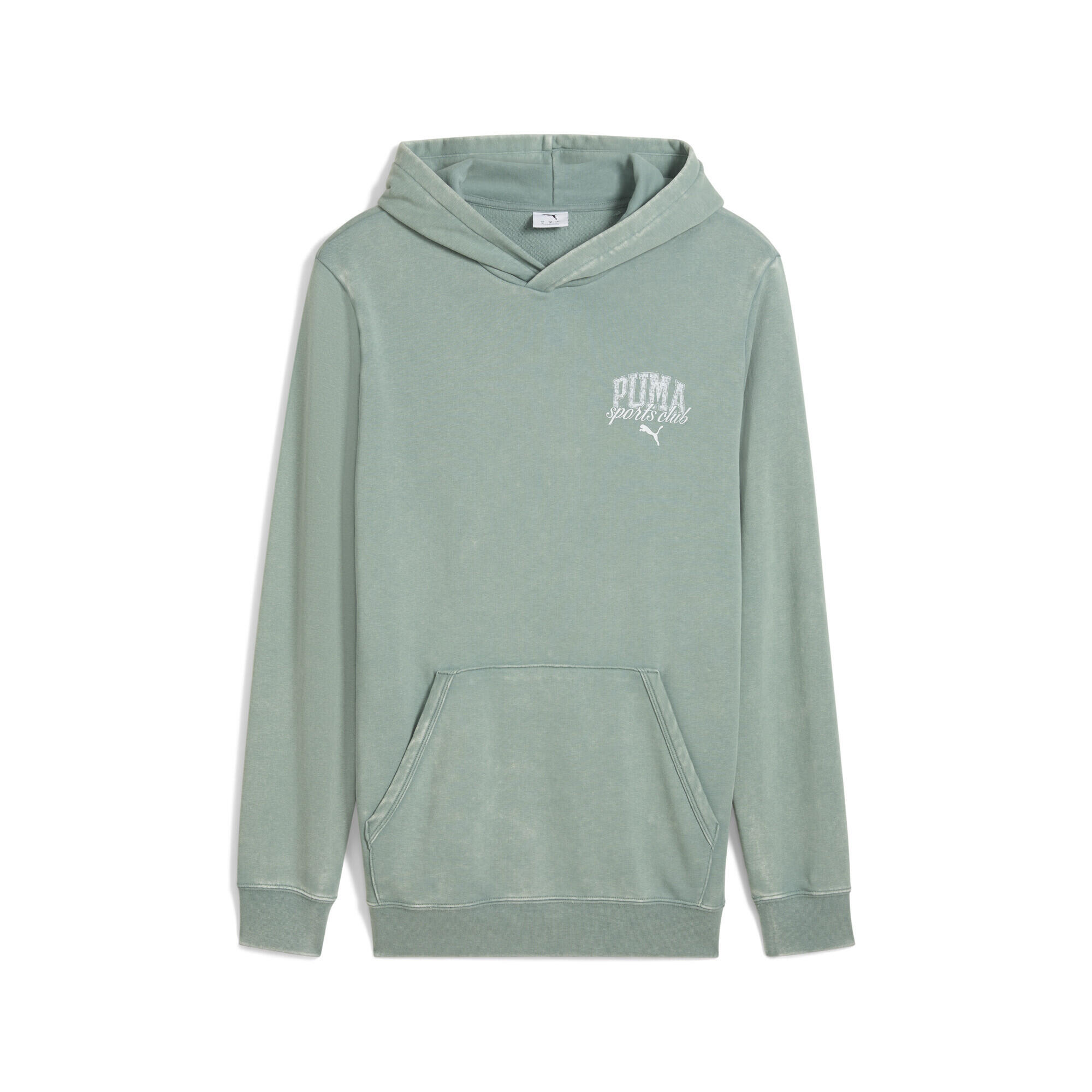 PUMA Pánská běh rukáv Washed Hoodie PUMA Green Moon