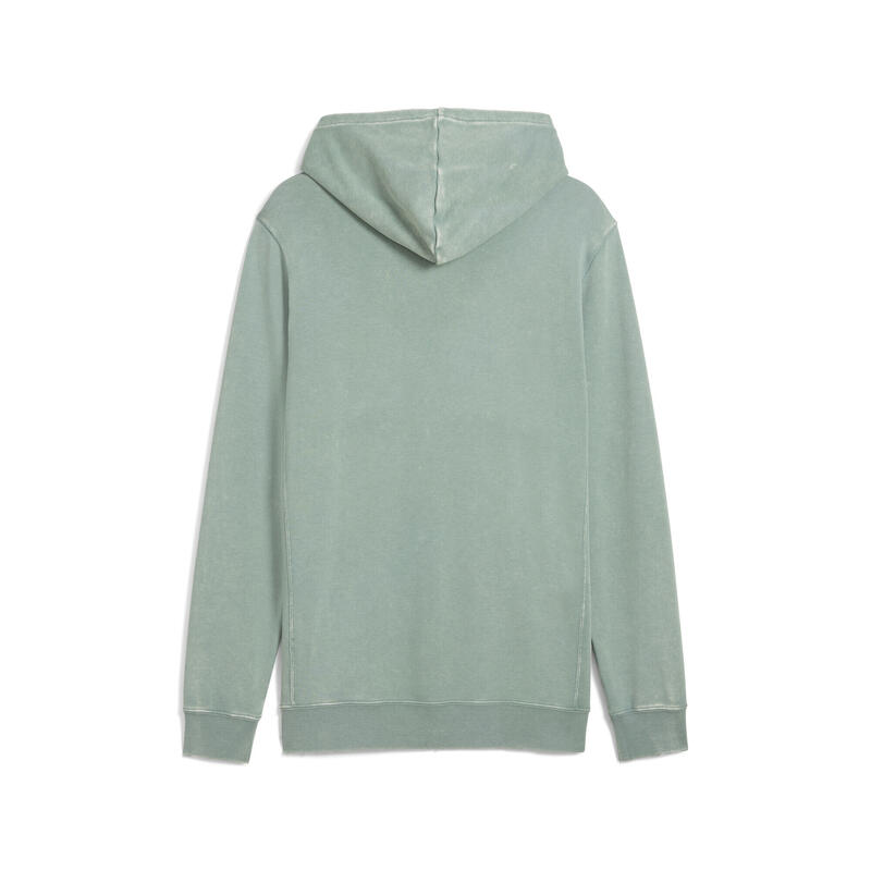 Manșoane de compresie alergare bărbați Class Washed Hoodie Negru PUMA Green Moon